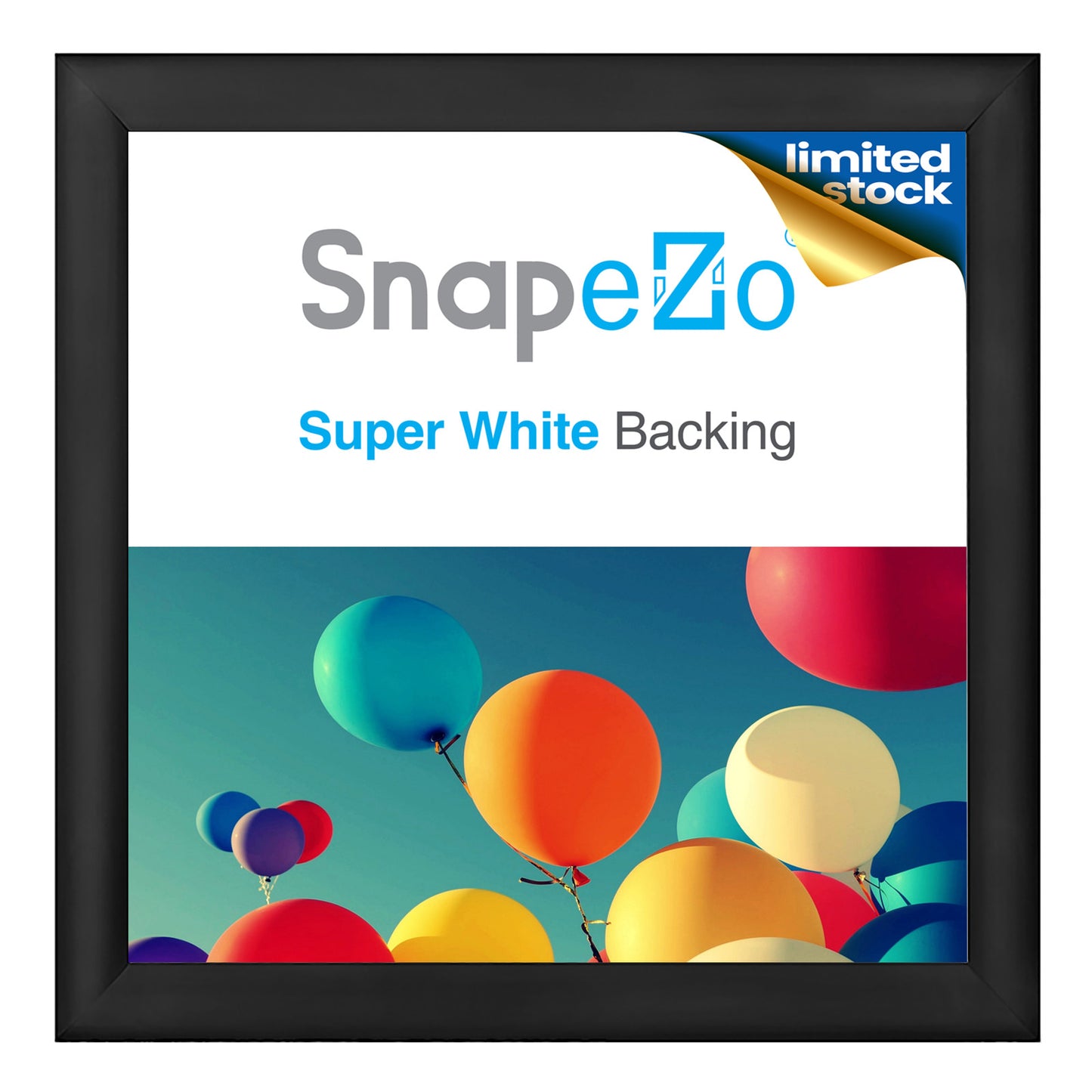 Twin-Pack of 36x37 Black Snap Frame