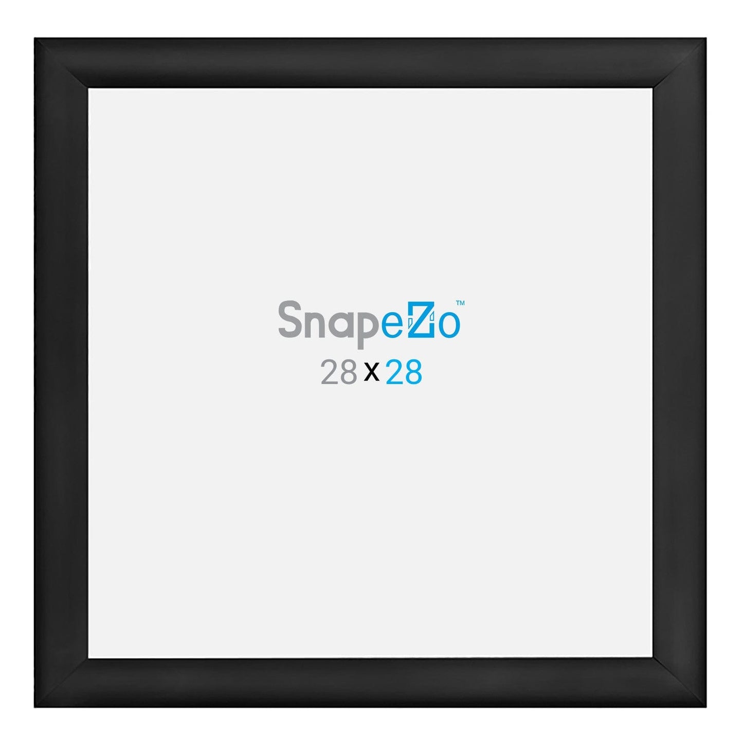 28x28 Black SnapeZo® Snap Frame - 1.2" Profile - Snap Frames Direct