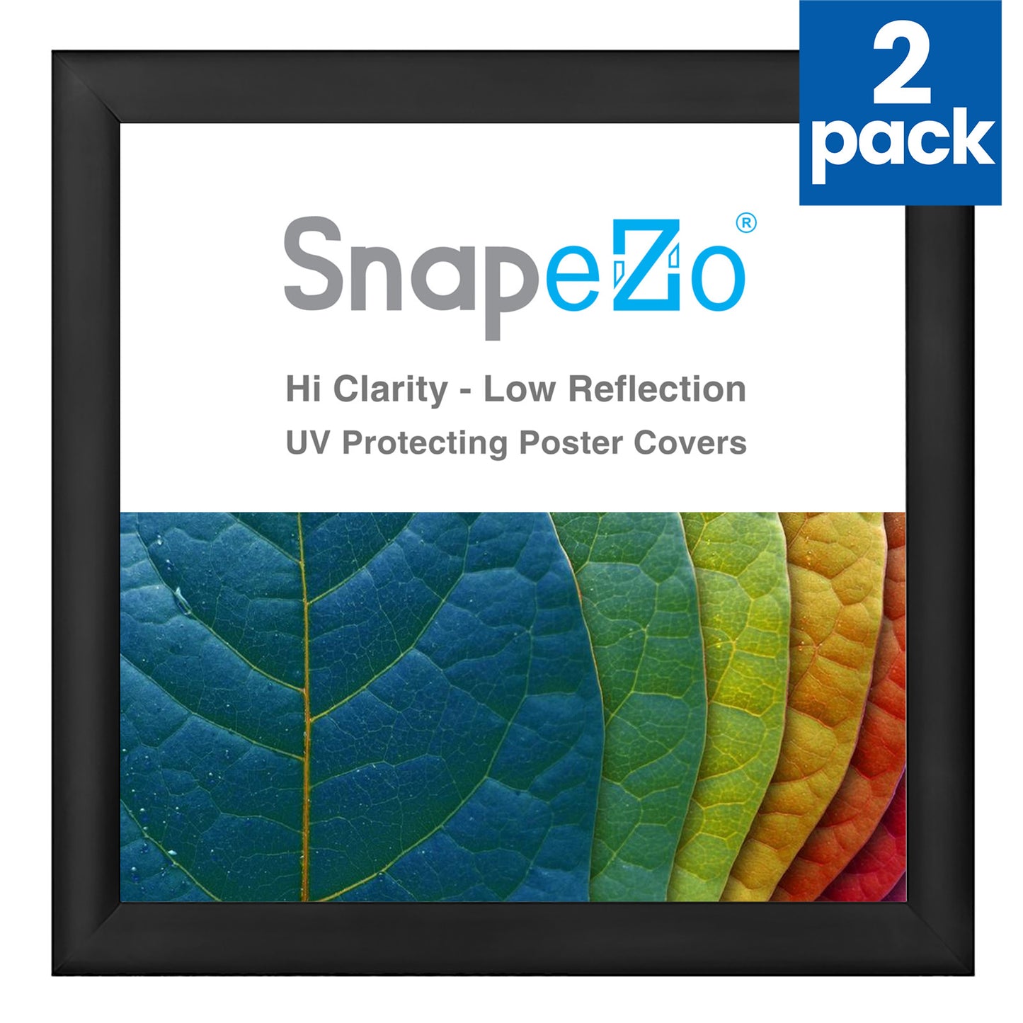 Twin-Pack of 37x37 Black Snap Frame
