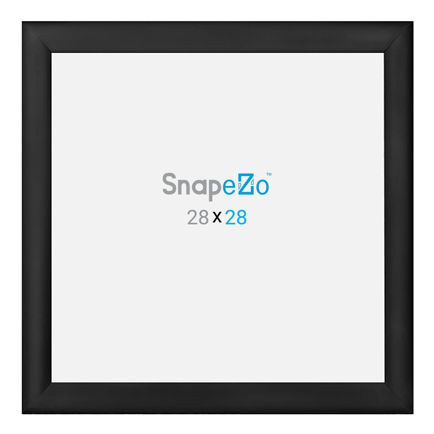 28x28 Black SnapeZo® Snap Frame - 1.2" Profile - Snap Frames Direct