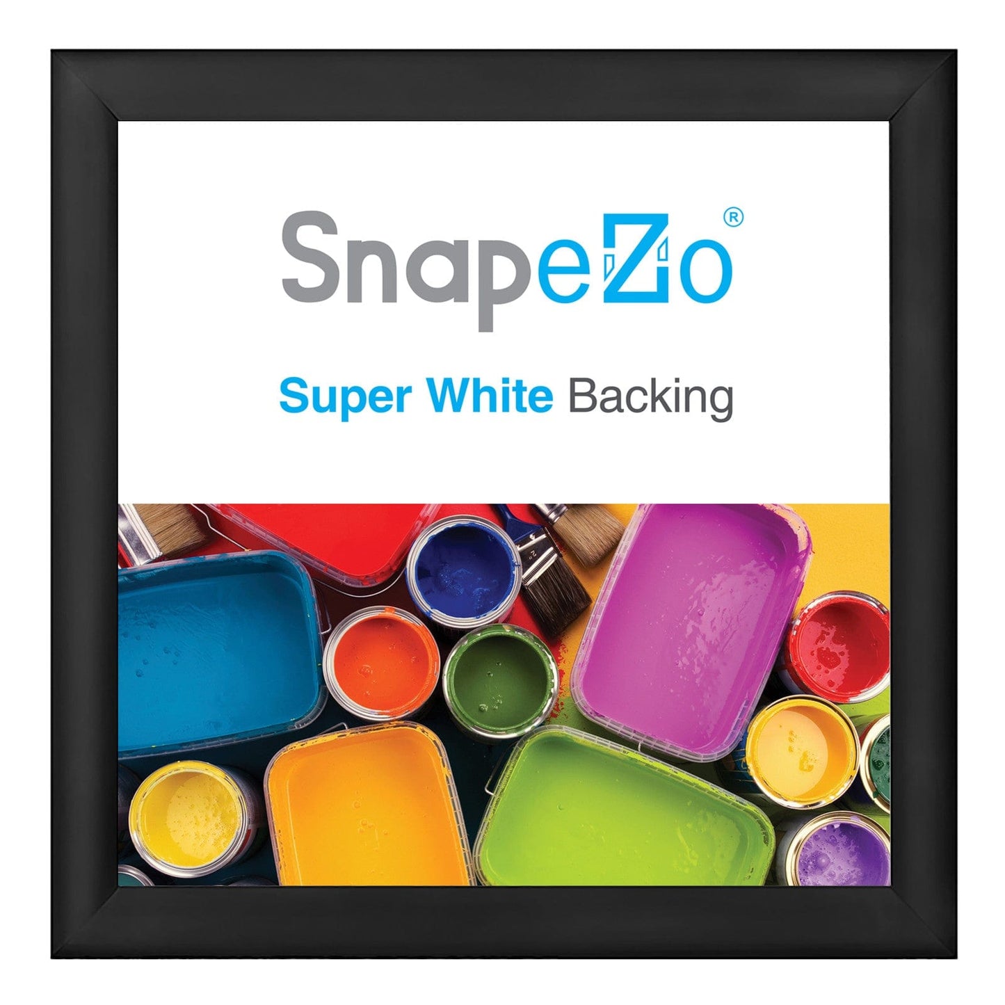 30x30 Black SnapeZo® Snap Frame - 1.2" Profile - Snap Frames Direct