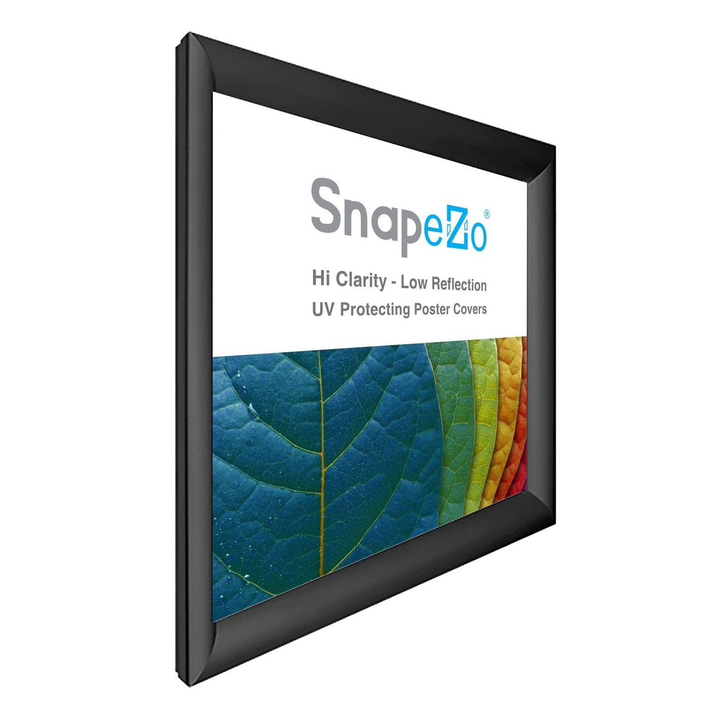 28x28 Black SnapeZo® Snap Frame - 1.2" Profile - Snap Frames Direct