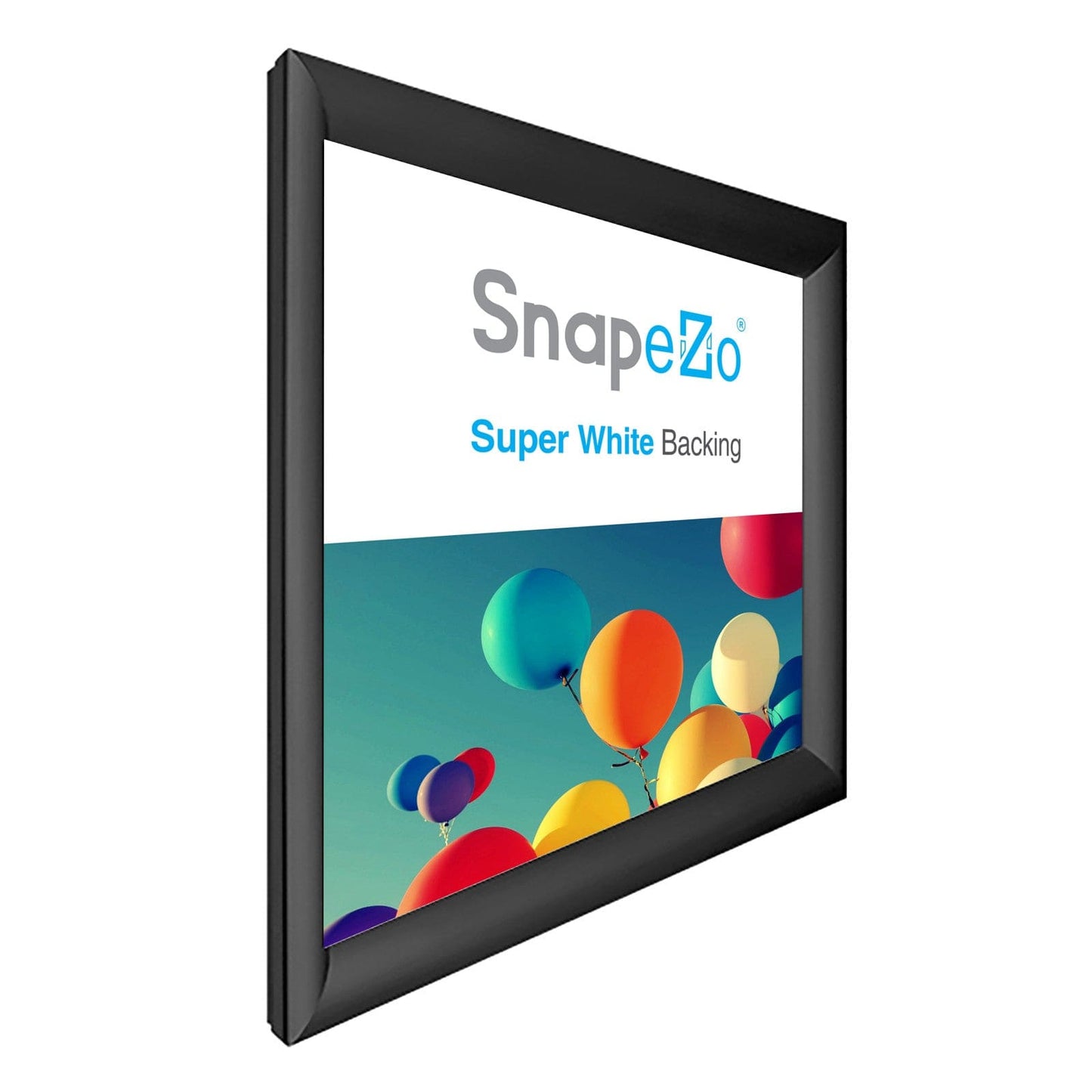 33x33 Black SnapeZo® Snap Frame - 1.2" Profile - Snap Frames Direct