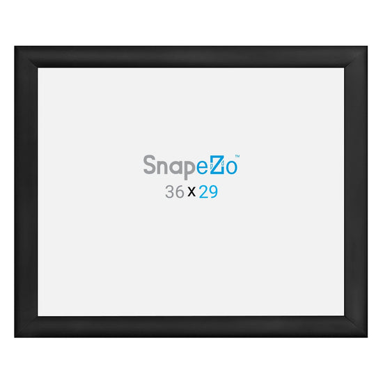 29x36 Black SnapeZo® Snap Frame - 1.2" Profile - Snap Frames Direct