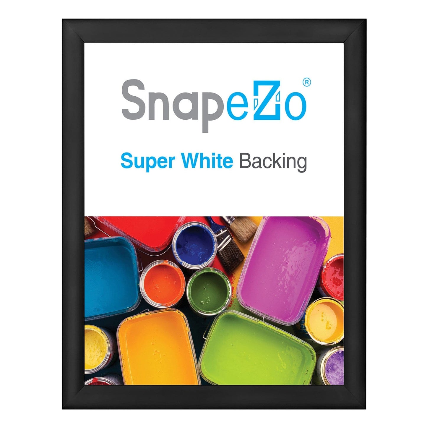 29x39 Black SnapeZo® Snap Frame - 1.2" Profile - Snap Frames Direct