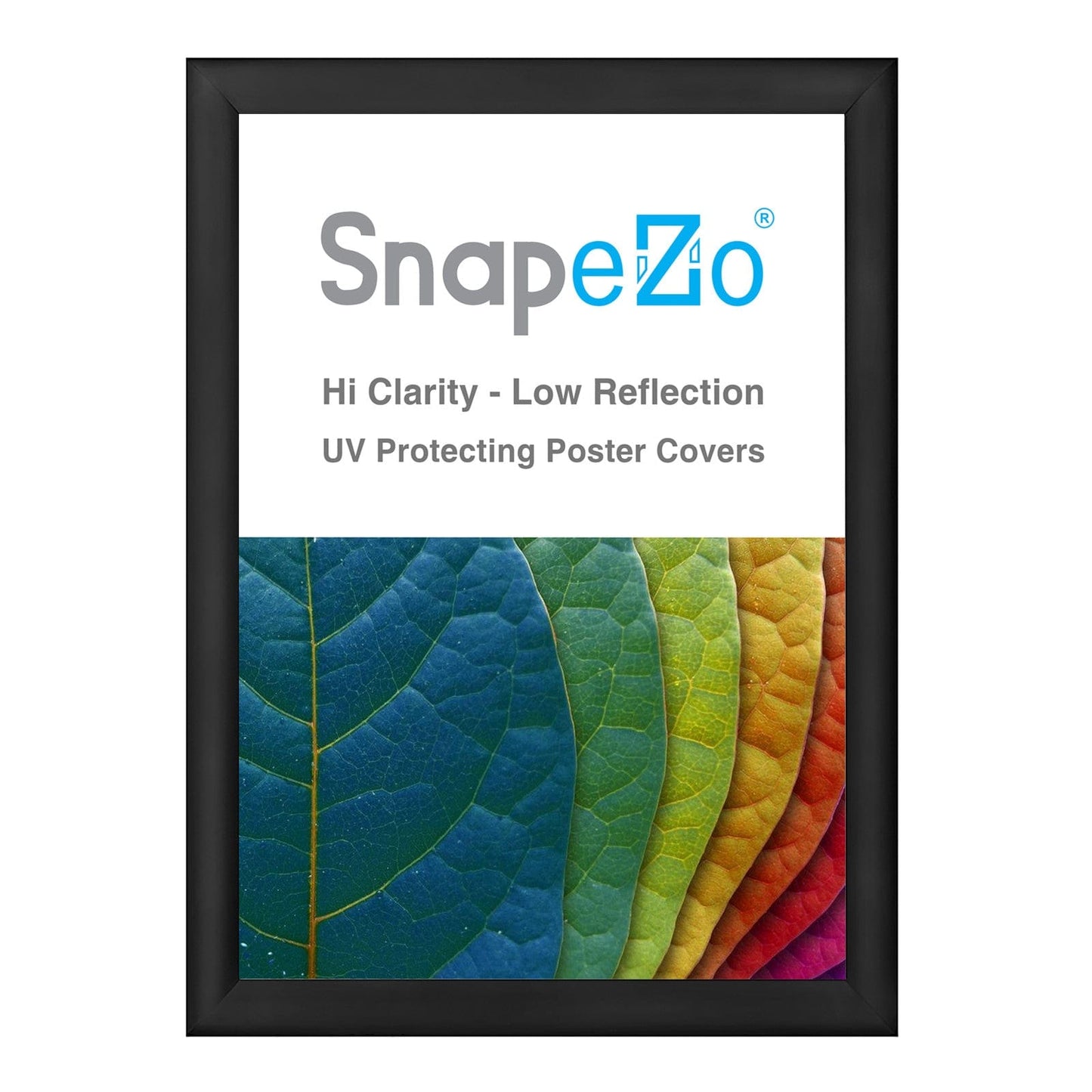 23x32 Black SnapeZo® Snap Frame - 1.2" Profile - Snap Frames Direct