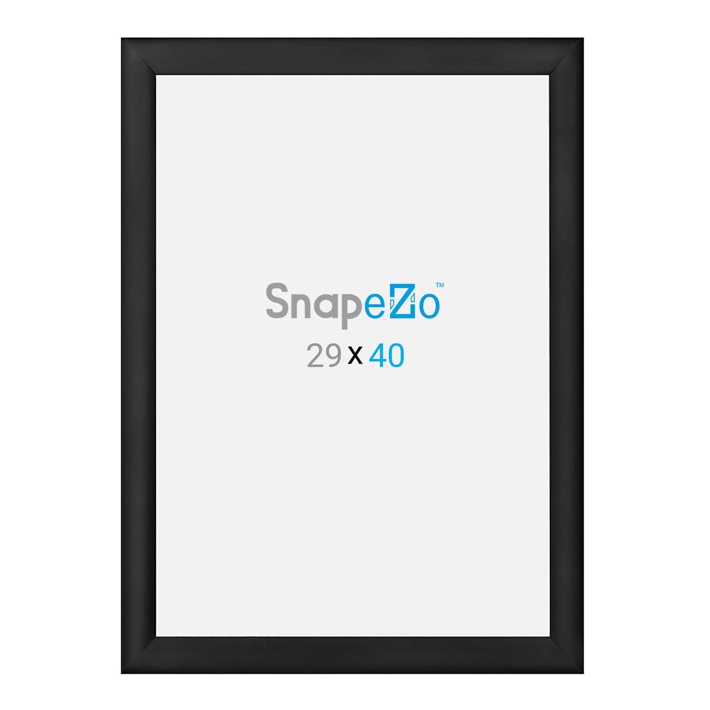 29x40 Black SnapeZo® Snap Frame - 1.2" Profile - Snap Frames Direct