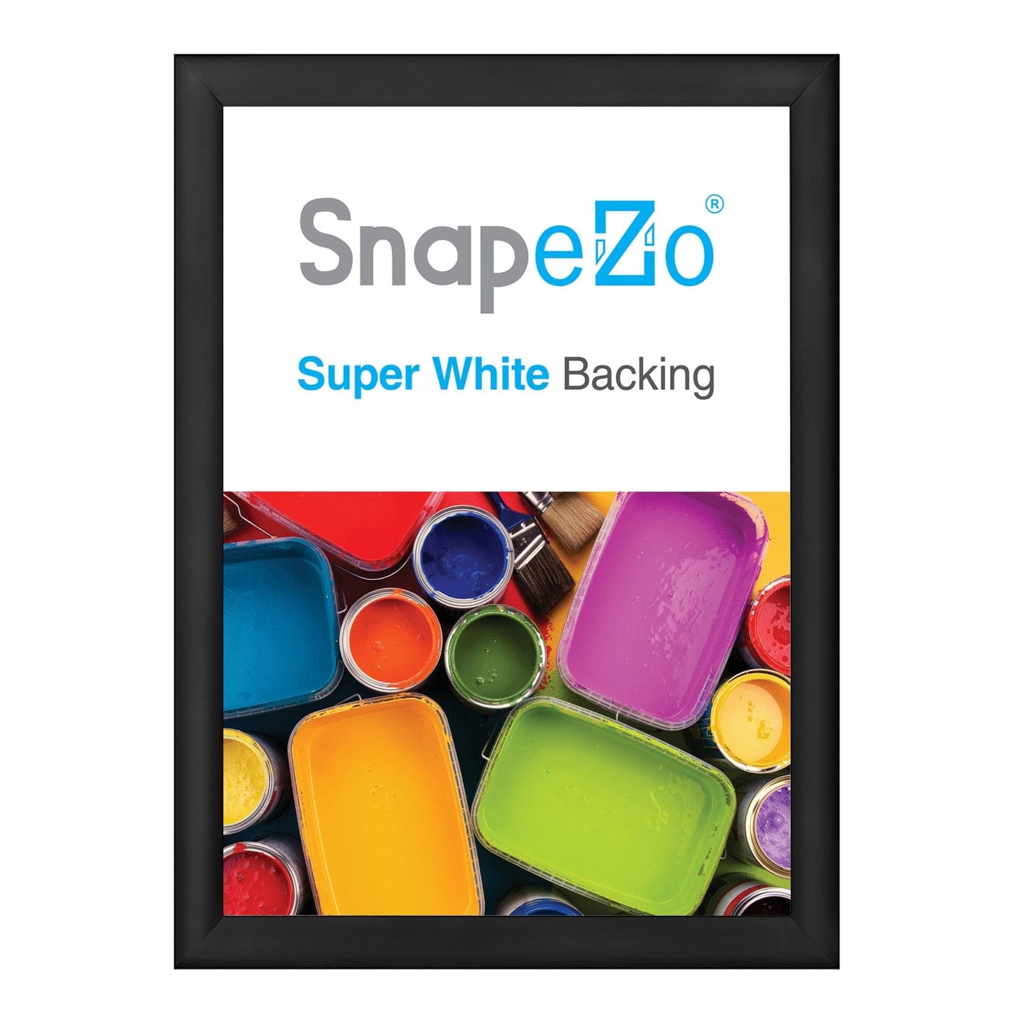 29x40 Black SnapeZo® Snap Frame - 1.2" Profile - Snap Frames Direct