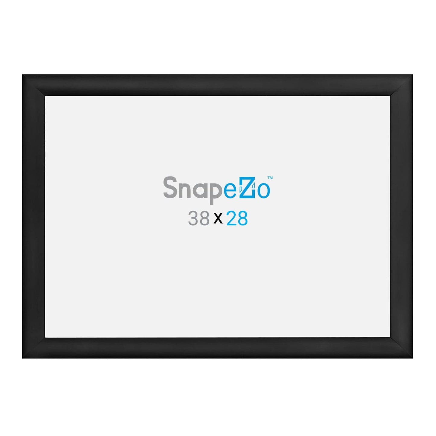 28x38 Black SnapeZo® Snap Frame - 1.2" Profile - Snap Frames Direct