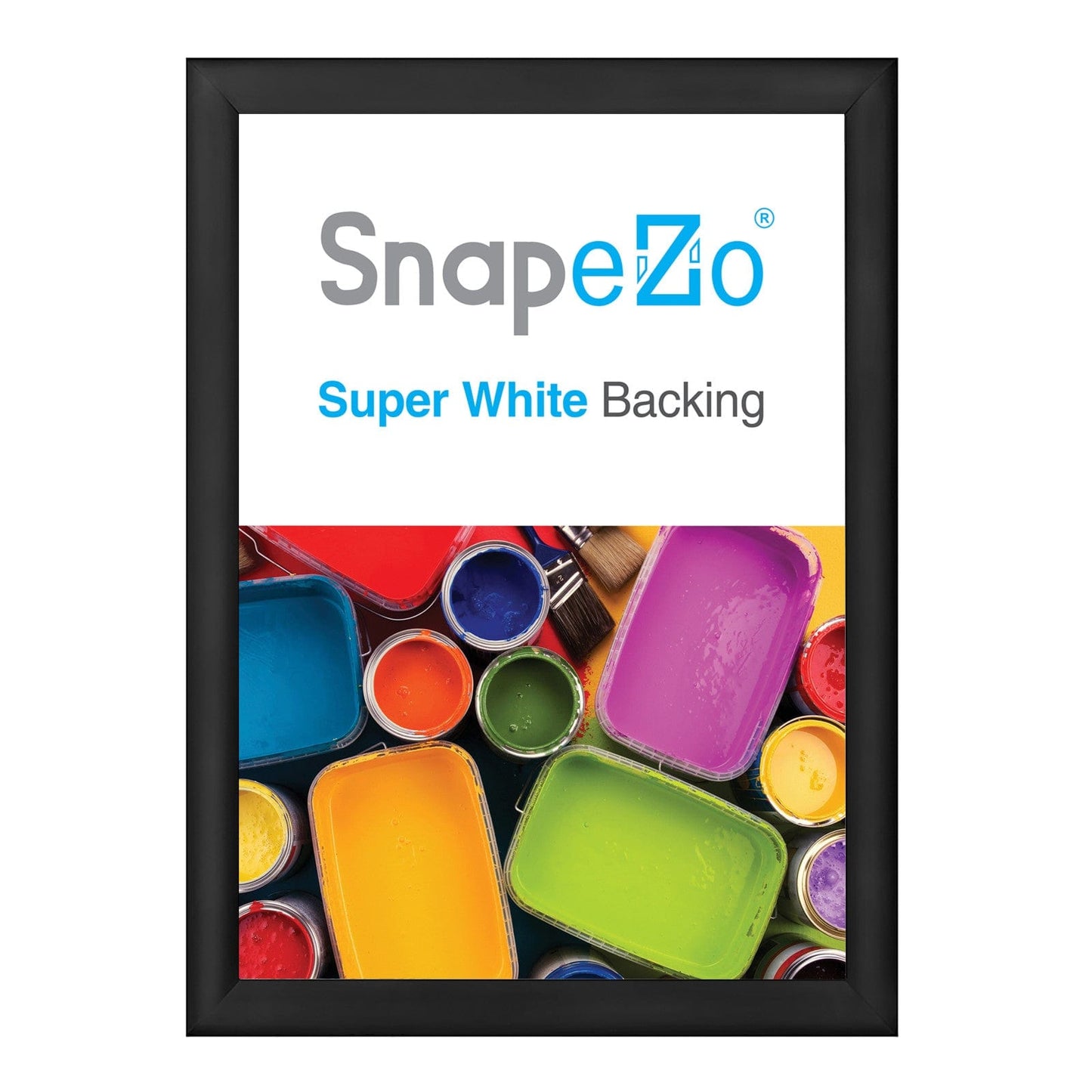 27x39 Black SnapeZo® Snap Frame - 1.2" Profile - Snap Frames Direct