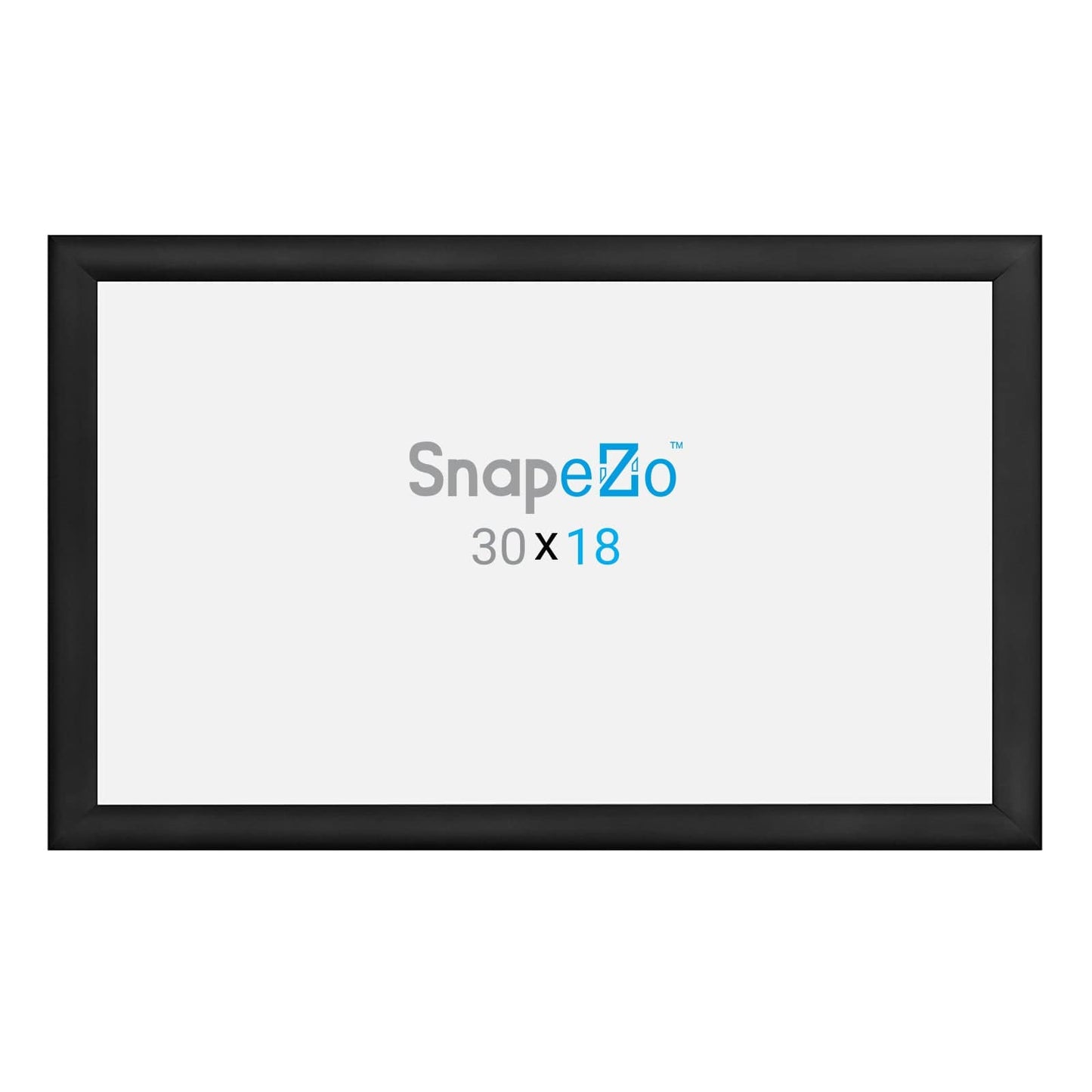 18x30 Black SnapeZo® Snap Frame - 1.2" Profile - Snap Frames Direct