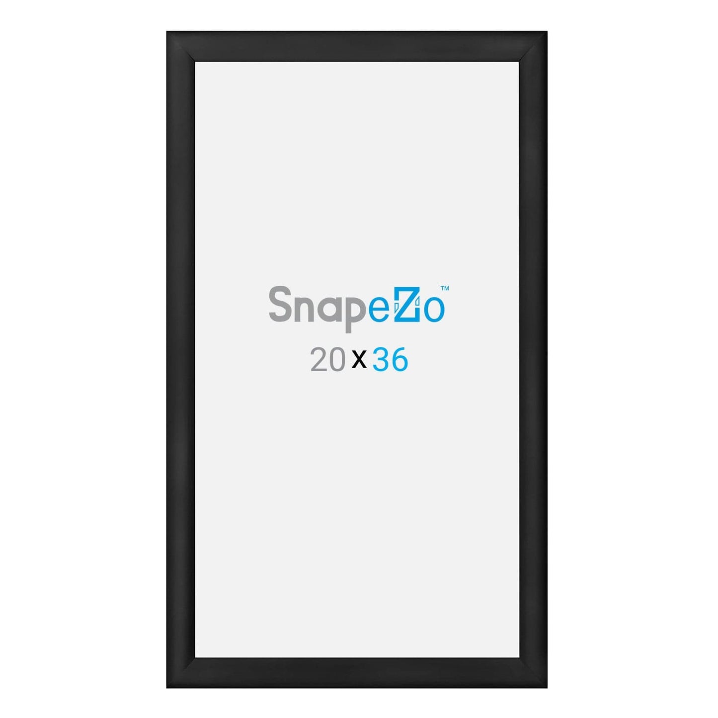 20x36 Black SnapeZo® Snap Frame - 1.2" Profile - Snap Frames Direct