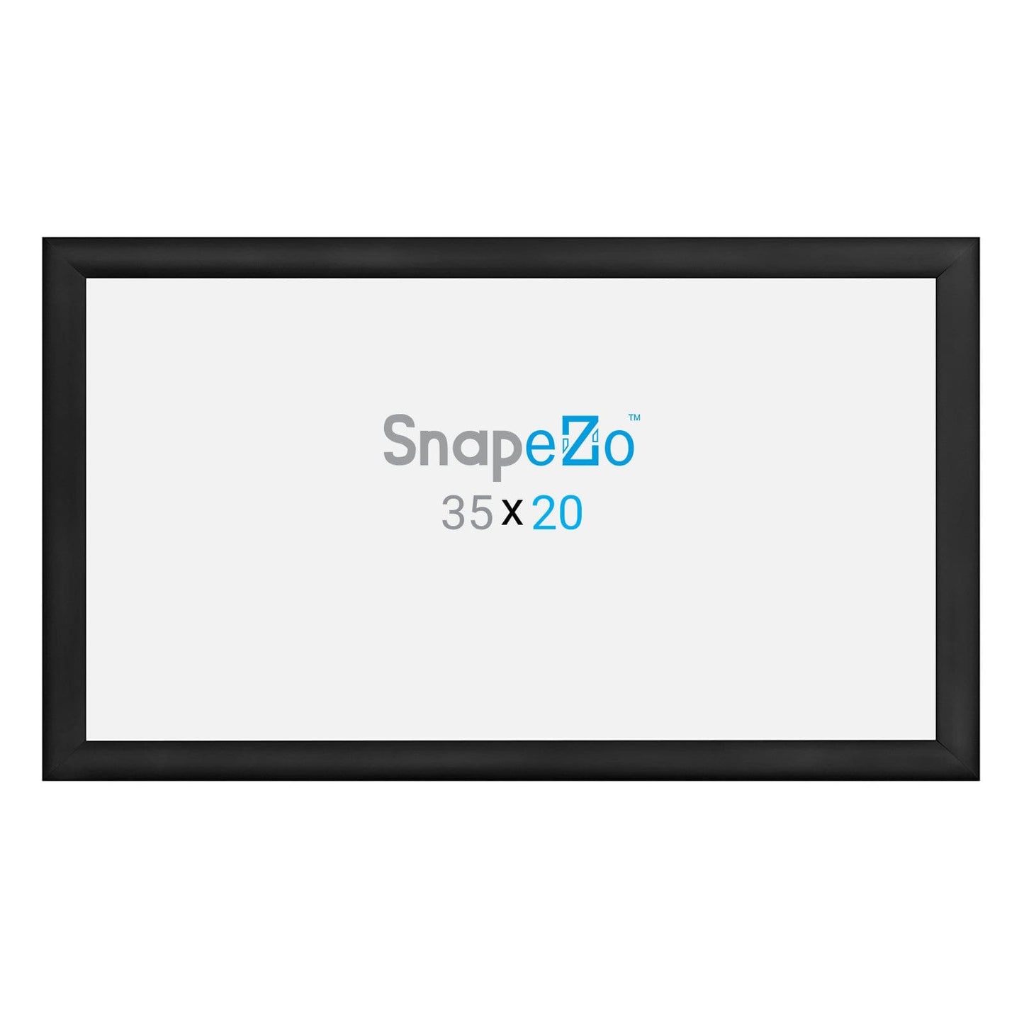 20x35 Black SnapeZo® Snap Frame - 1.2" Profile - Snap Frames Direct