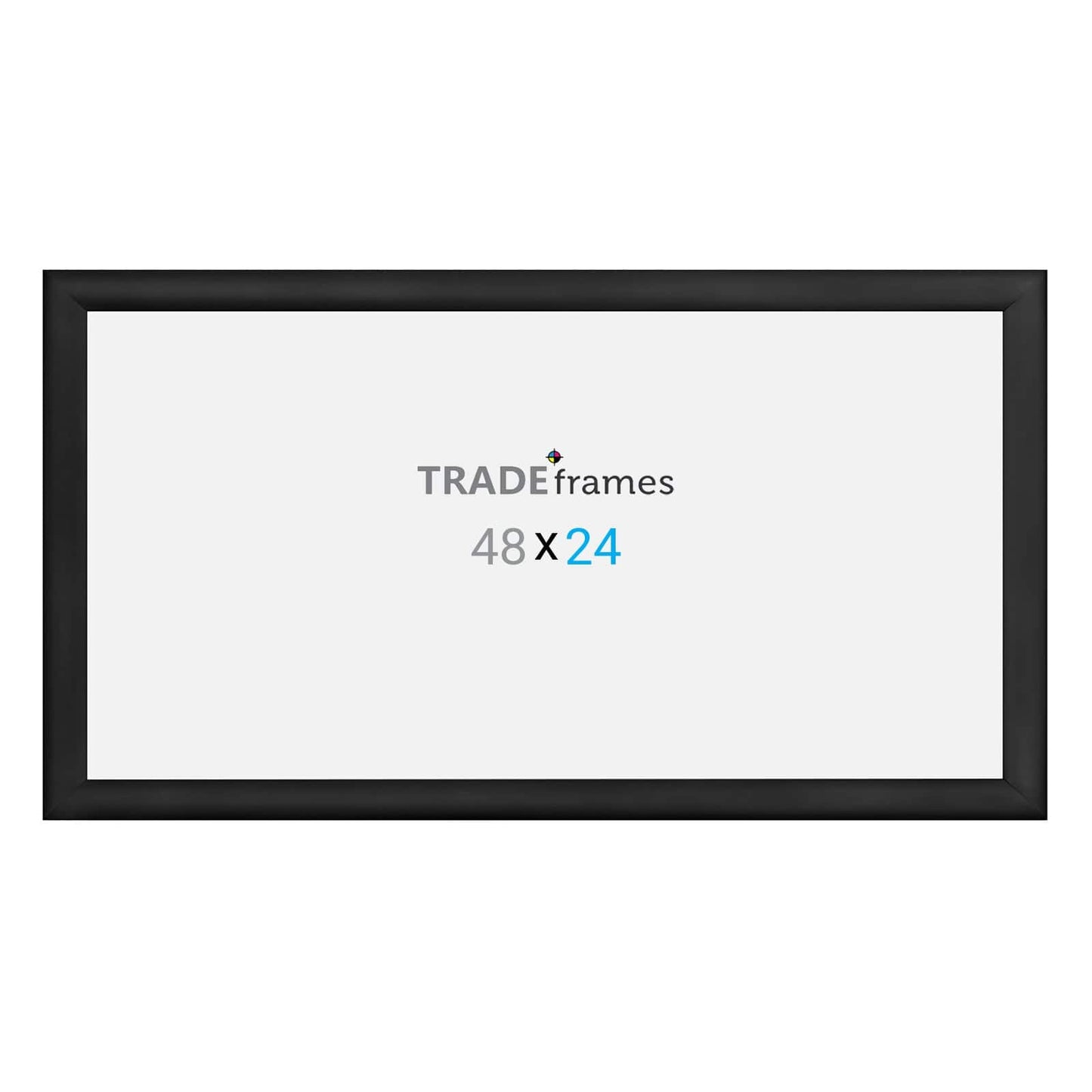 24x48 TRADEframe Black Snap Frame 24x48 - 1.2 inch profile - Snap Frames Direct