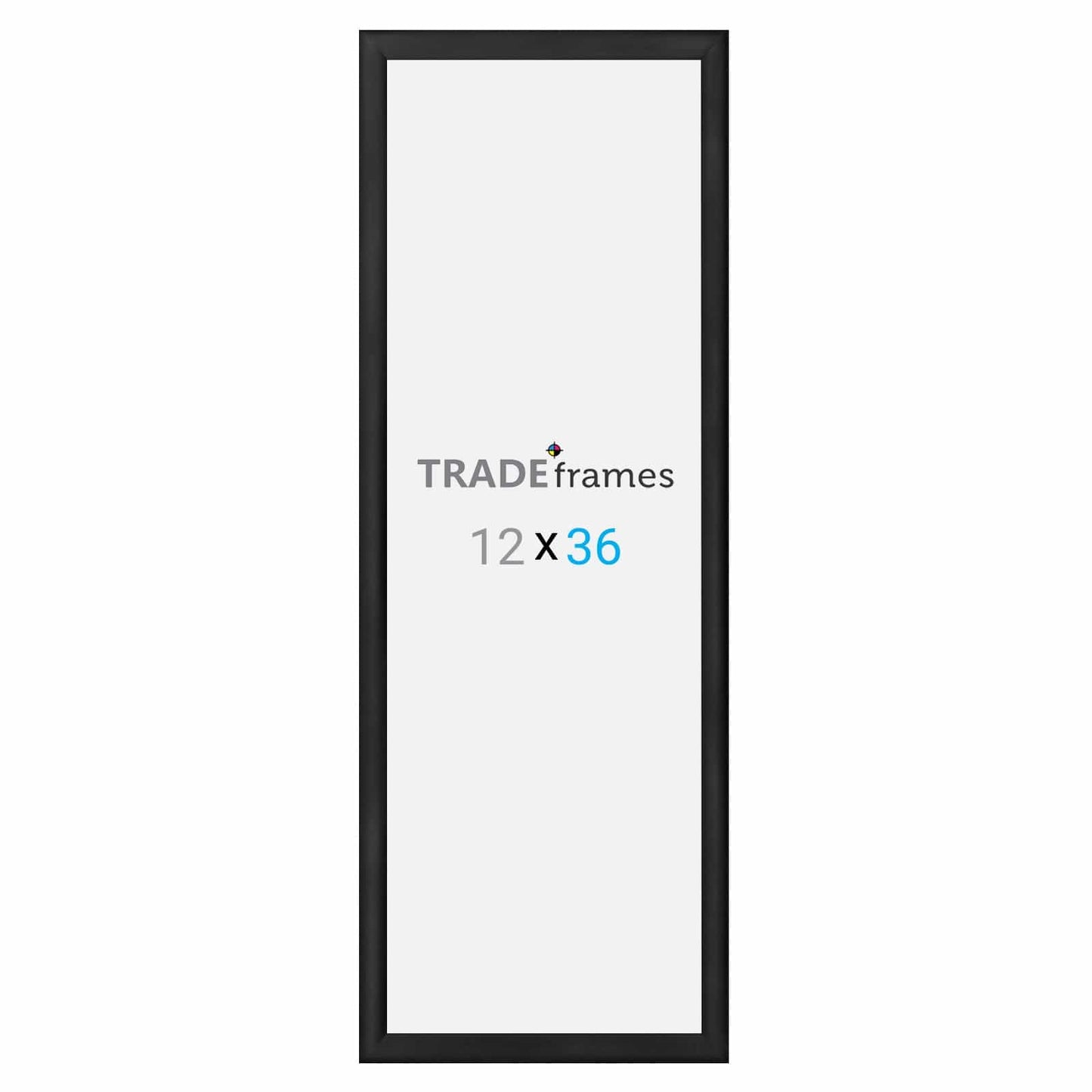 12x36 TRADEframe Black Snap Frame 12x36 - 1.2 inch profile - Snap Frames Direct