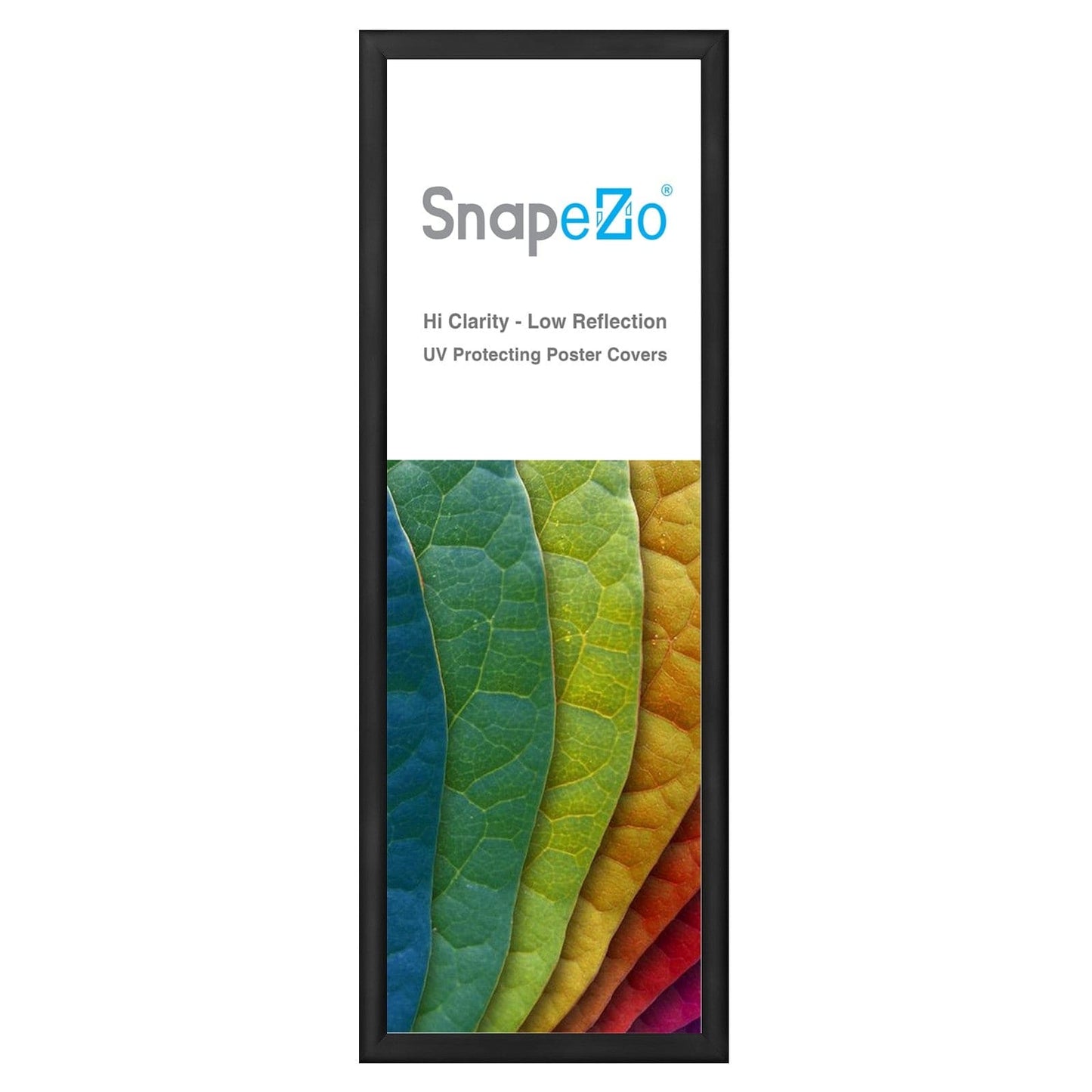 8x24 Black SnapeZo® Snap Frame - 1.2" Profile - Snap Frames Direct