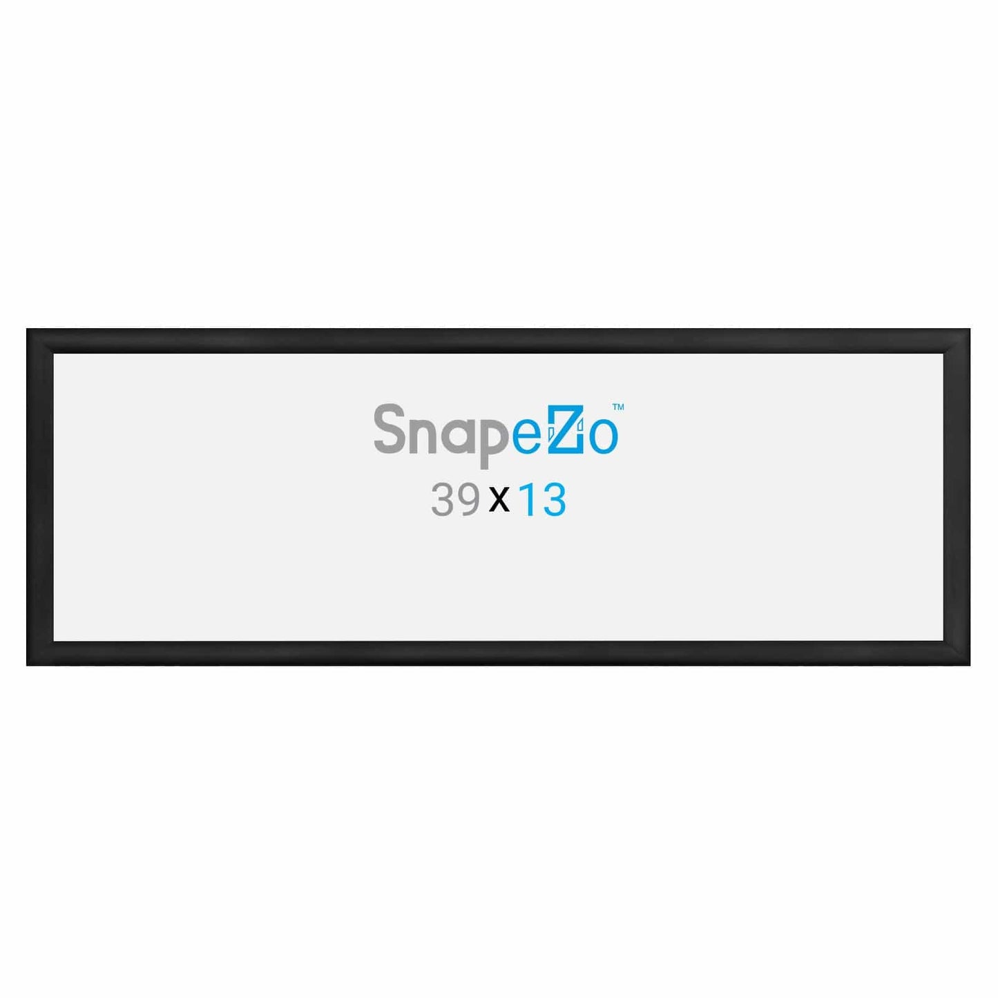 13x39 Black SnapeZo® Snap Frame - 1.2" Profile - Snap Frames Direct