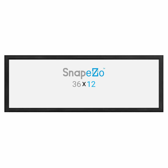 12x36 Black SnapeZo® Snap Frame - 1.2" Profile - Snap Frames Direct