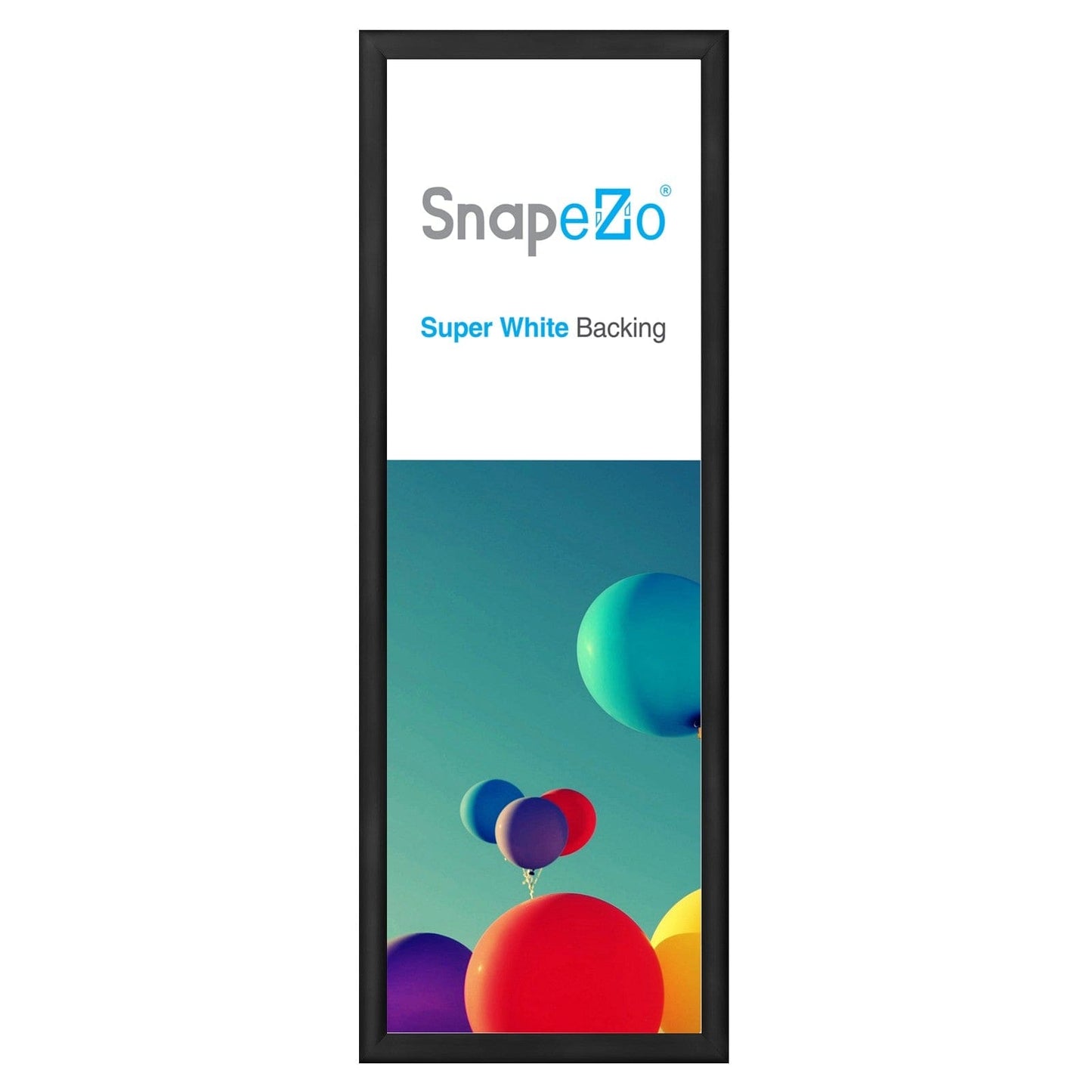 13.5x40 Black SnapeZo® Snap Frame - 1.2" Profile - Snap Frames Direct