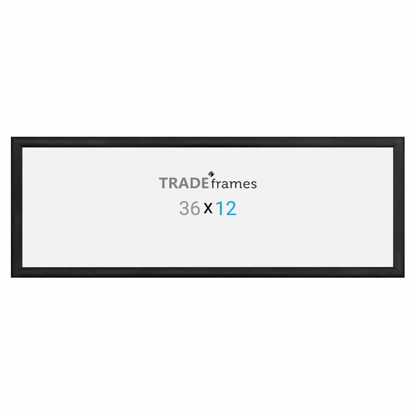 12x36 TRADEframe Black Snap Frame 12x36 - 1.2 inch profile - Snap Frames Direct