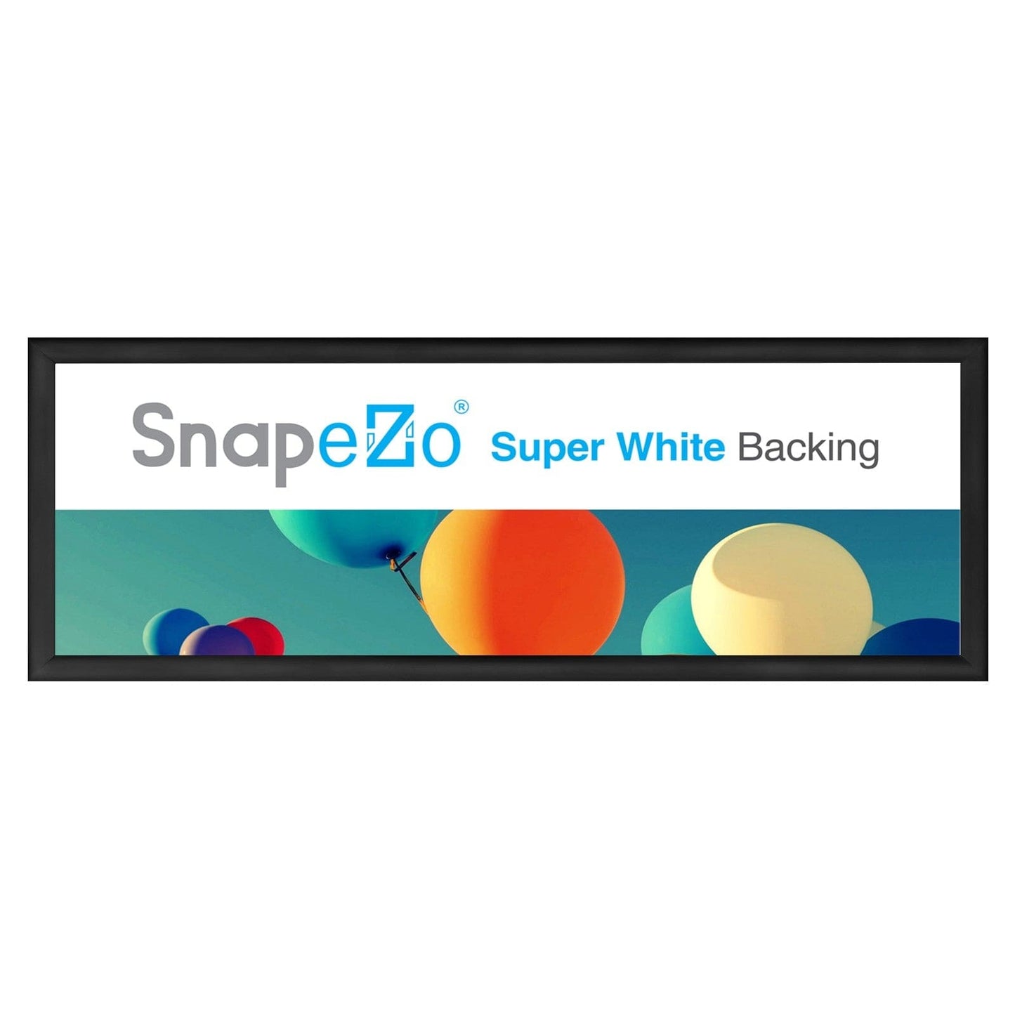 10x29 Black SnapeZo® Snap Frame - 1.2" Profile - Snap Frames Direct