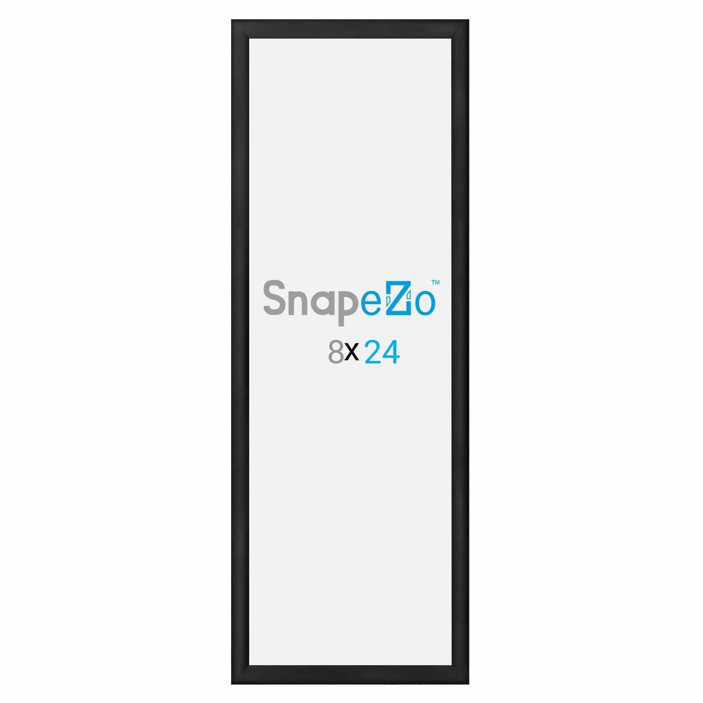 8x24 Black SnapeZo® Snap Frame - 1.2" Profile - Snap Frames Direct