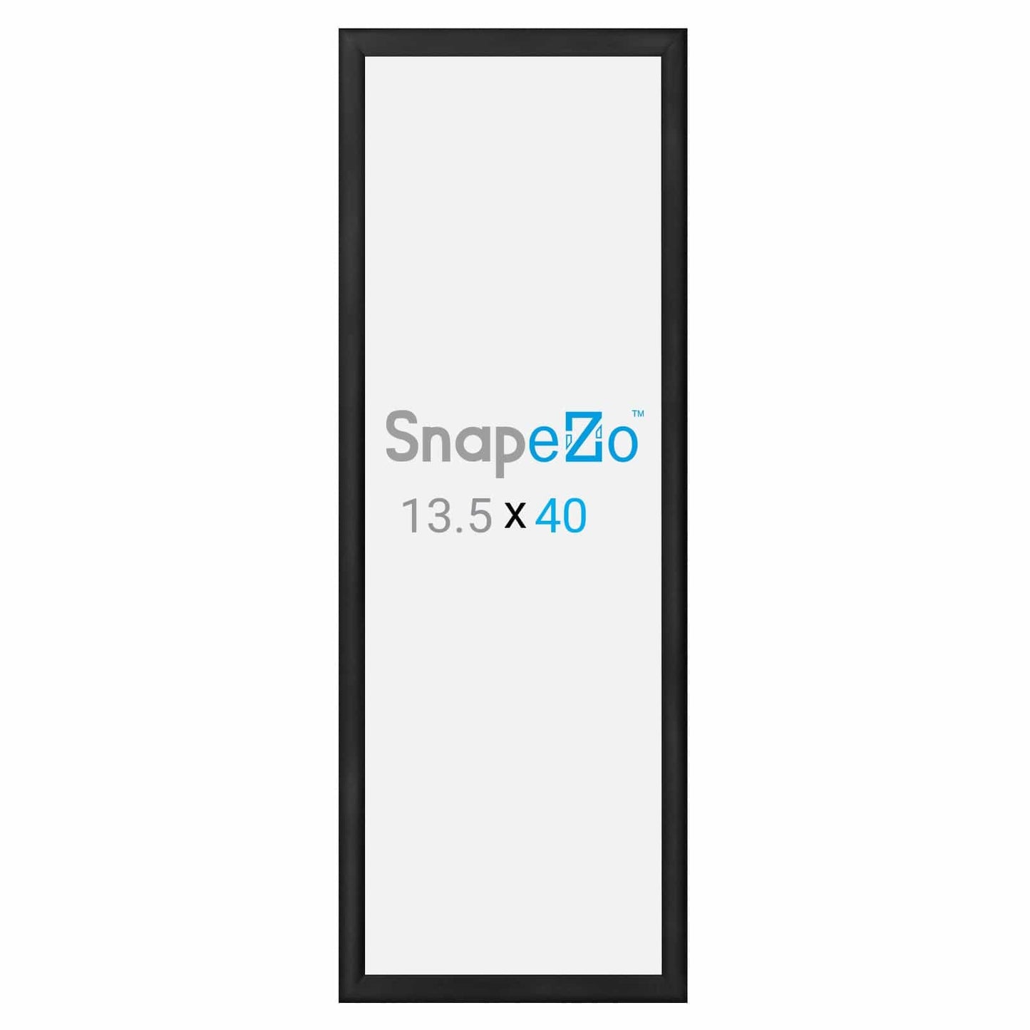 13.5x40 Black SnapeZo® Snap Frame - 1.2" Profile - Snap Frames Direct