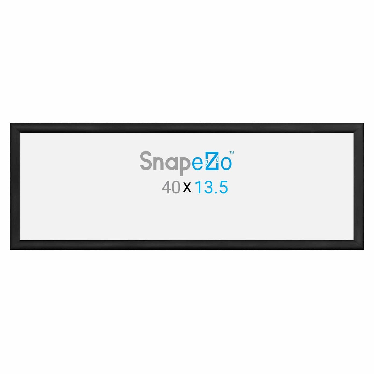 13.5x40 Black SnapeZo® Snap Frame - 1.2" Profile - Snap Frames Direct