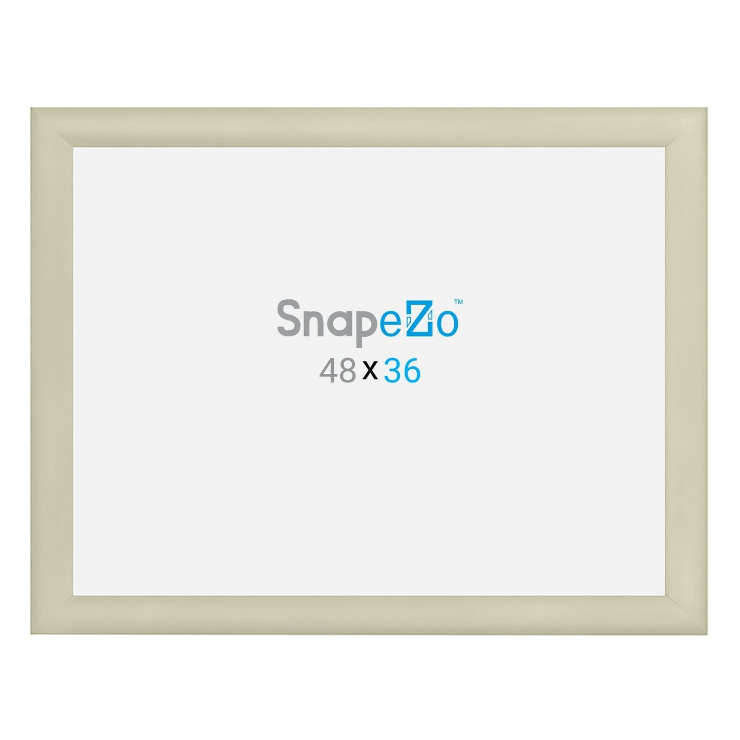 36x48 Inches Cream SnapeZo® Snap Frame - 1.2" profile - Snap Frames Direct