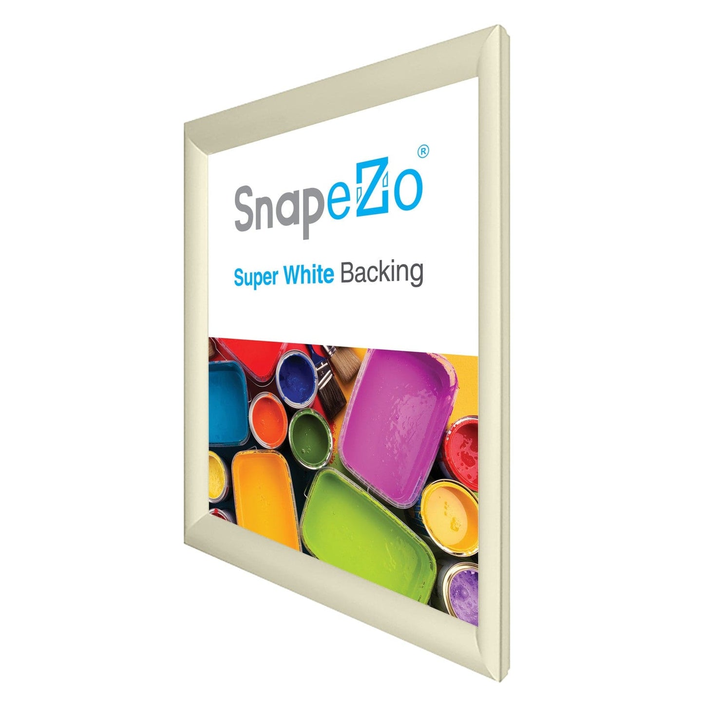 24x32 Cream SnapeZo® Snap Frame - 1.2" Profile - Snap Frames Direct