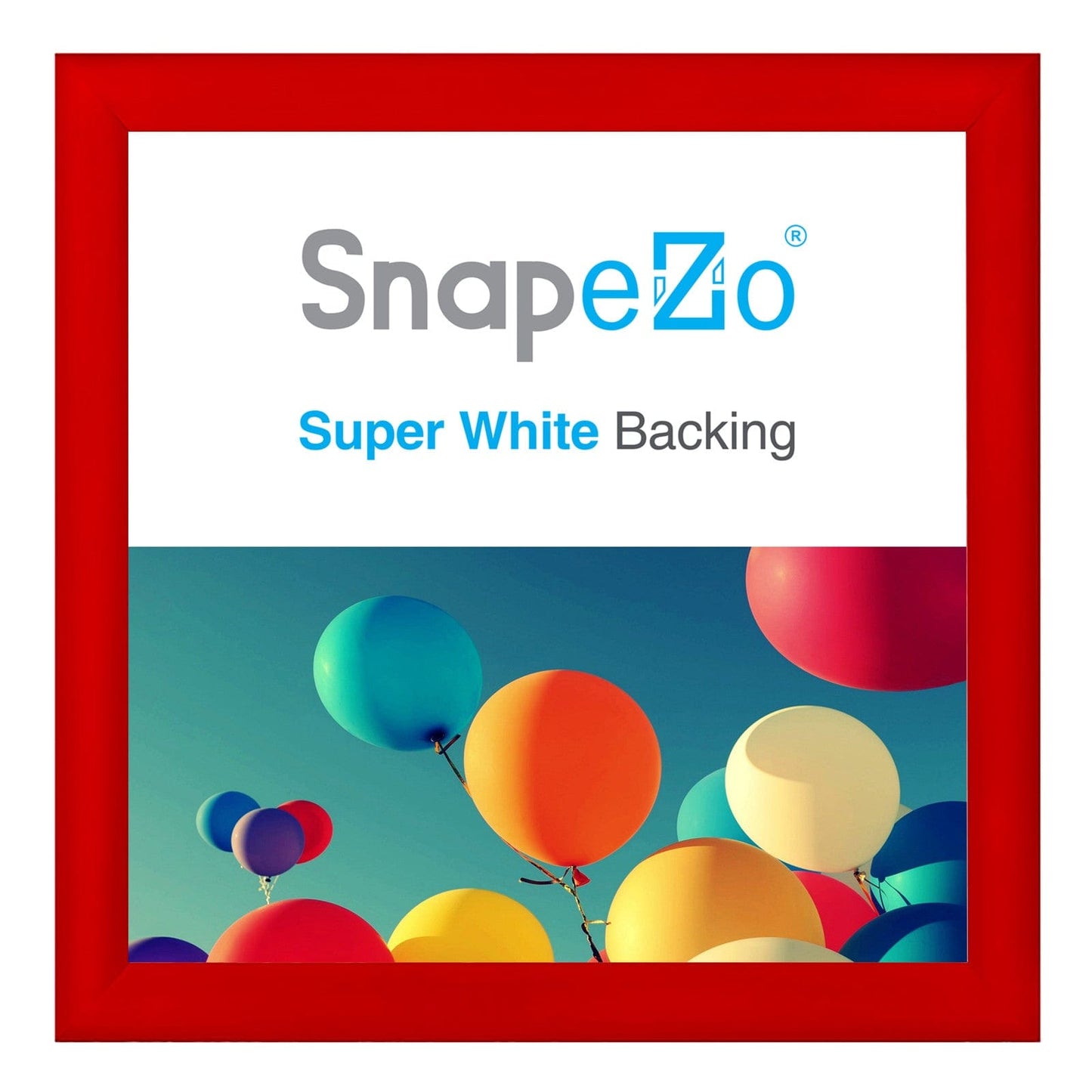 25x25 Red SnapeZo® Snap Frame - 1.2" Profile - Snap Frames Direct