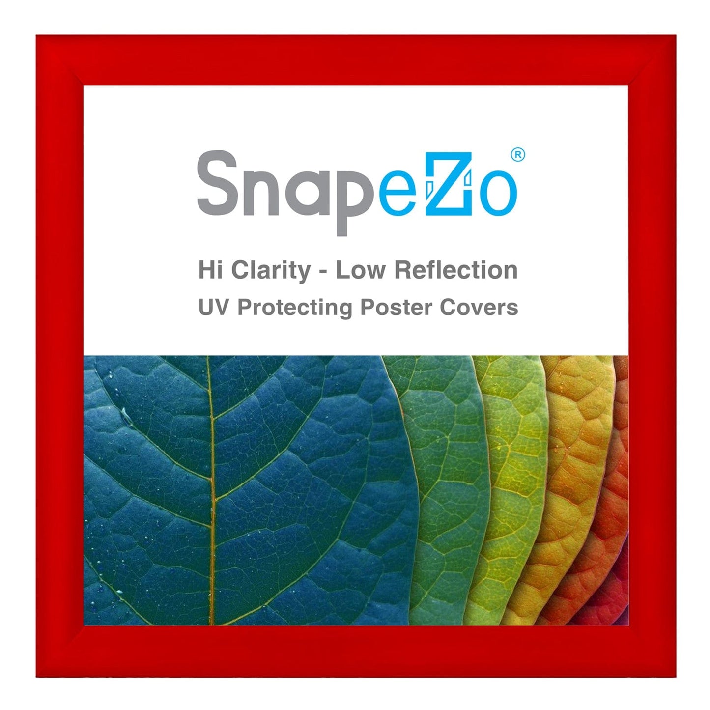 30x30 Red SnapeZo® Snap Frame - 1.2" Profile - Snap Frames Direct