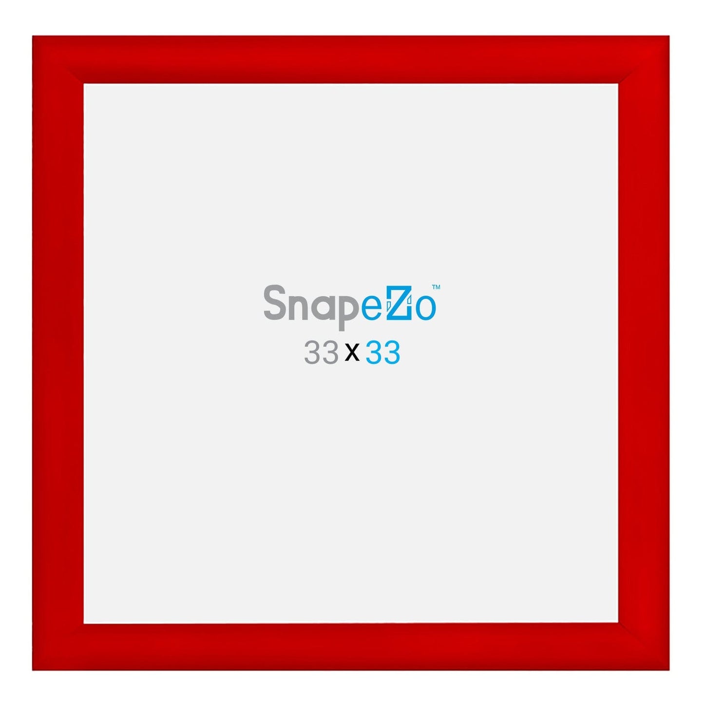 33x33 Red SnapeZo® Snap Frame - 1.2" Profile - Snap Frames Direct