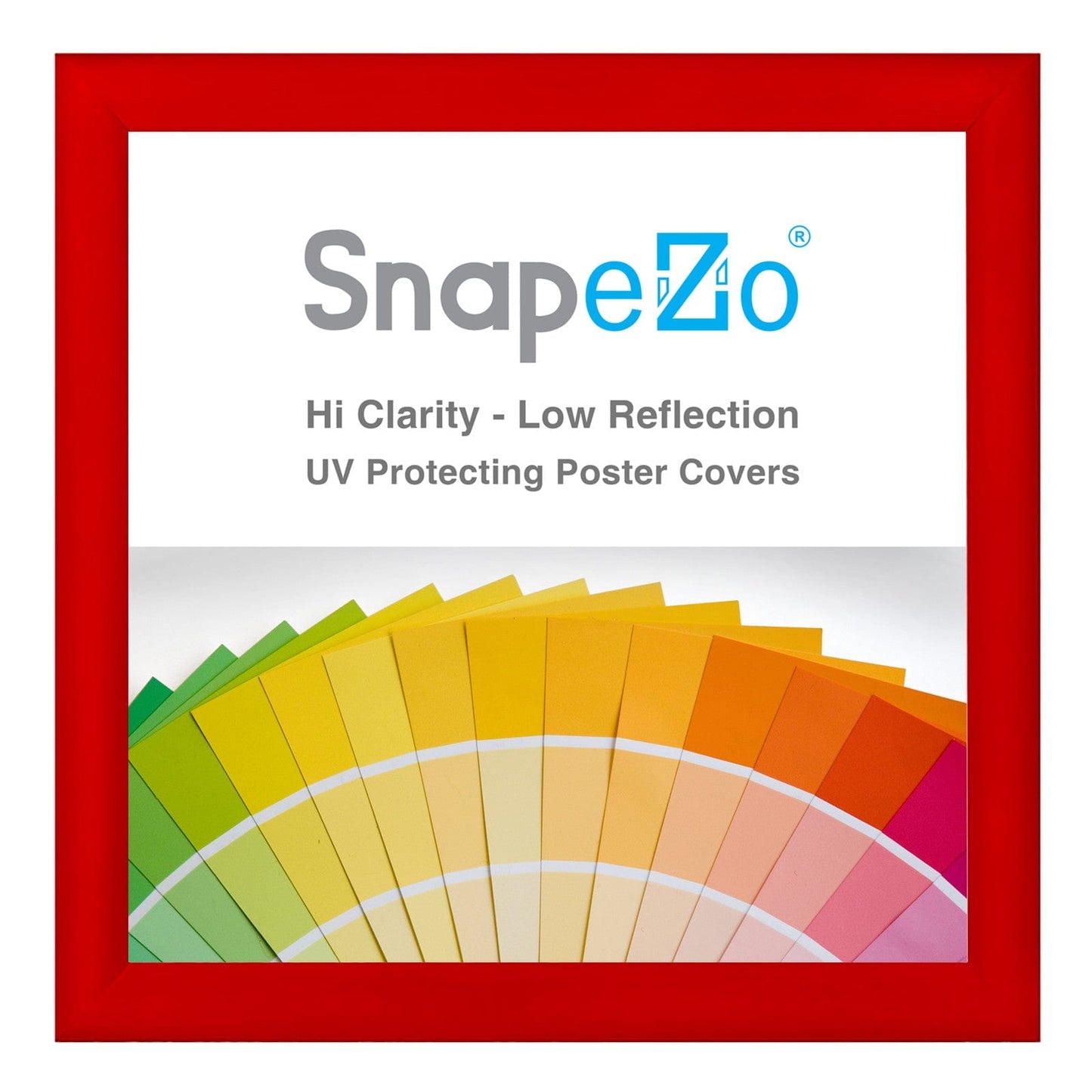 33x33 Red SnapeZo® Snap Frame - 1.2" Profile - Snap Frames Direct