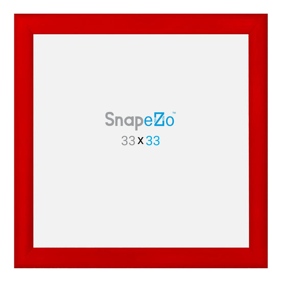 33x33 Red SnapeZo® Snap Frame - 1.2" Profile - Snap Frames Direct