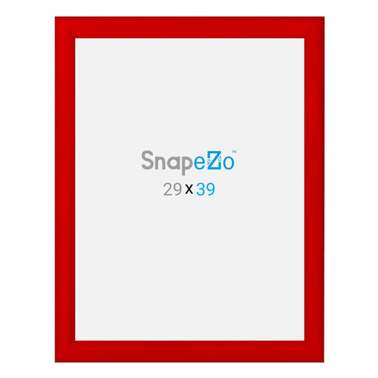 29x39 Red SnapeZo® Snap Frame - 1.2" Profile - Snap Frames Direct