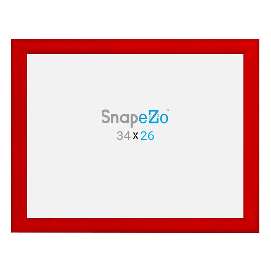 26x34 Red SnapeZo® Snap Frame - 1.2" Profile - Snap Frames Direct