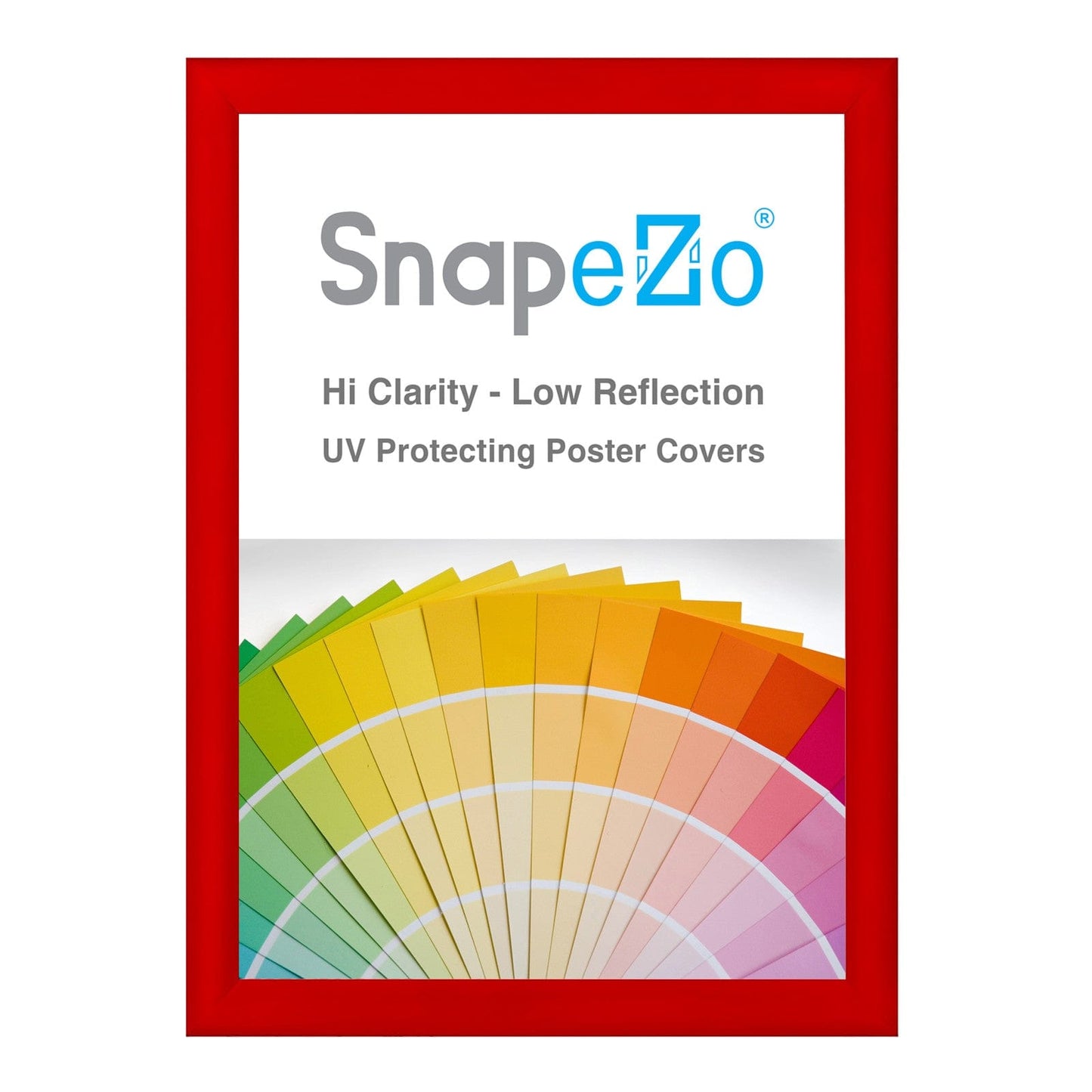 27x37 Red SnapeZo® Snap Frame - 1.2" Profile - Snap Frames Direct