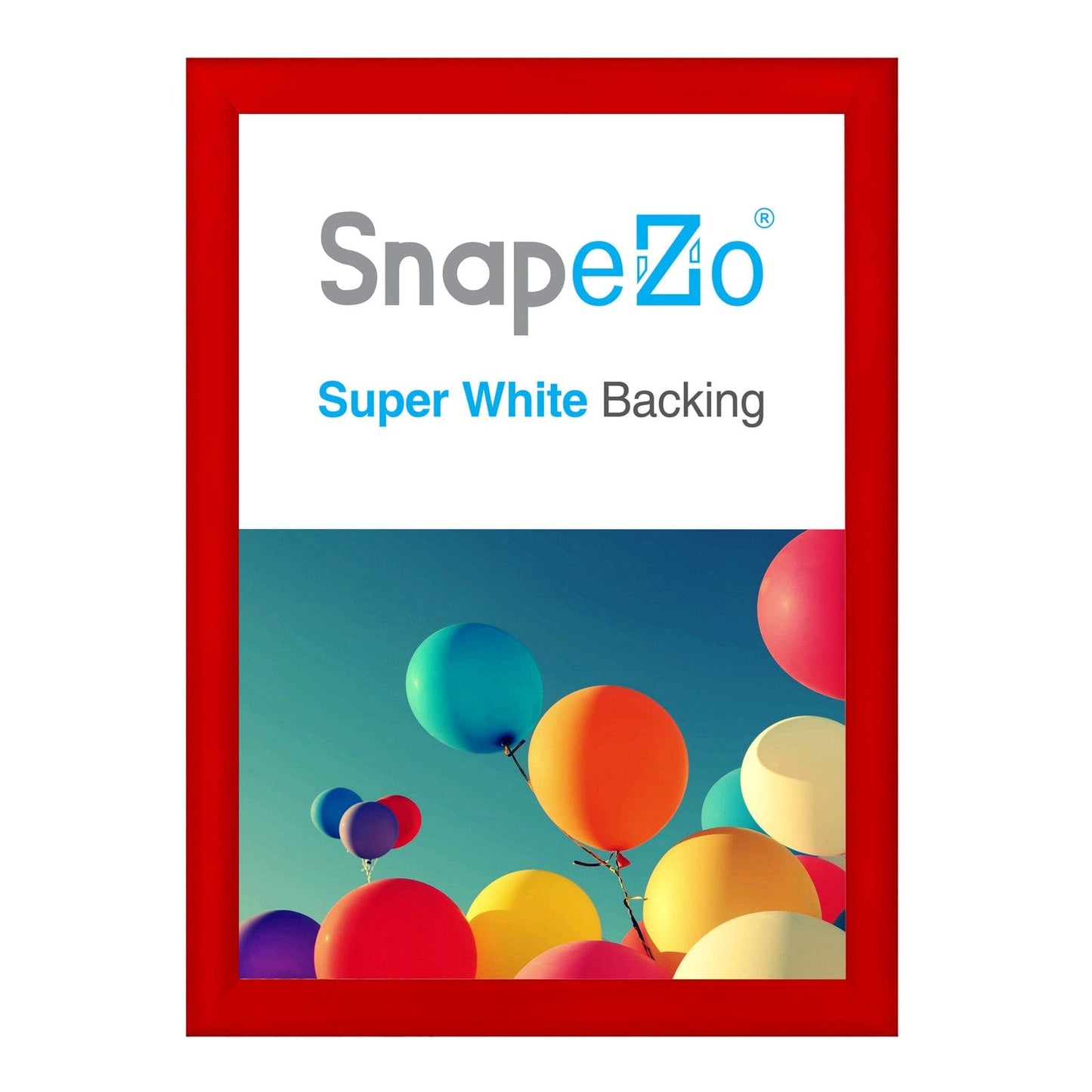 27x38 Red SnapeZo® Snap Frame - 1.2" Profile - Snap Frames Direct