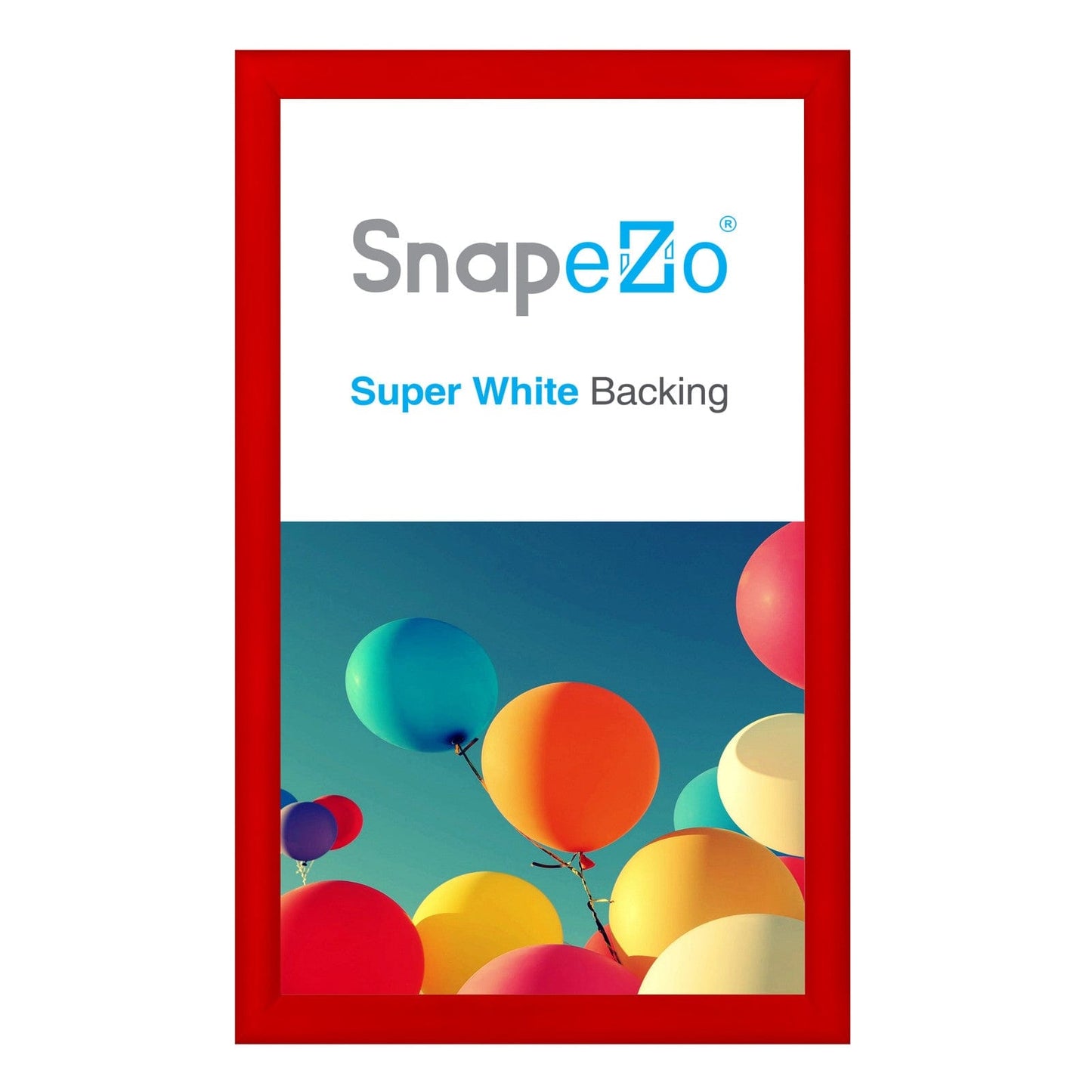 18x30 Red SnapeZo® Snap Frame - 1.2" Profile - Snap Frames Direct