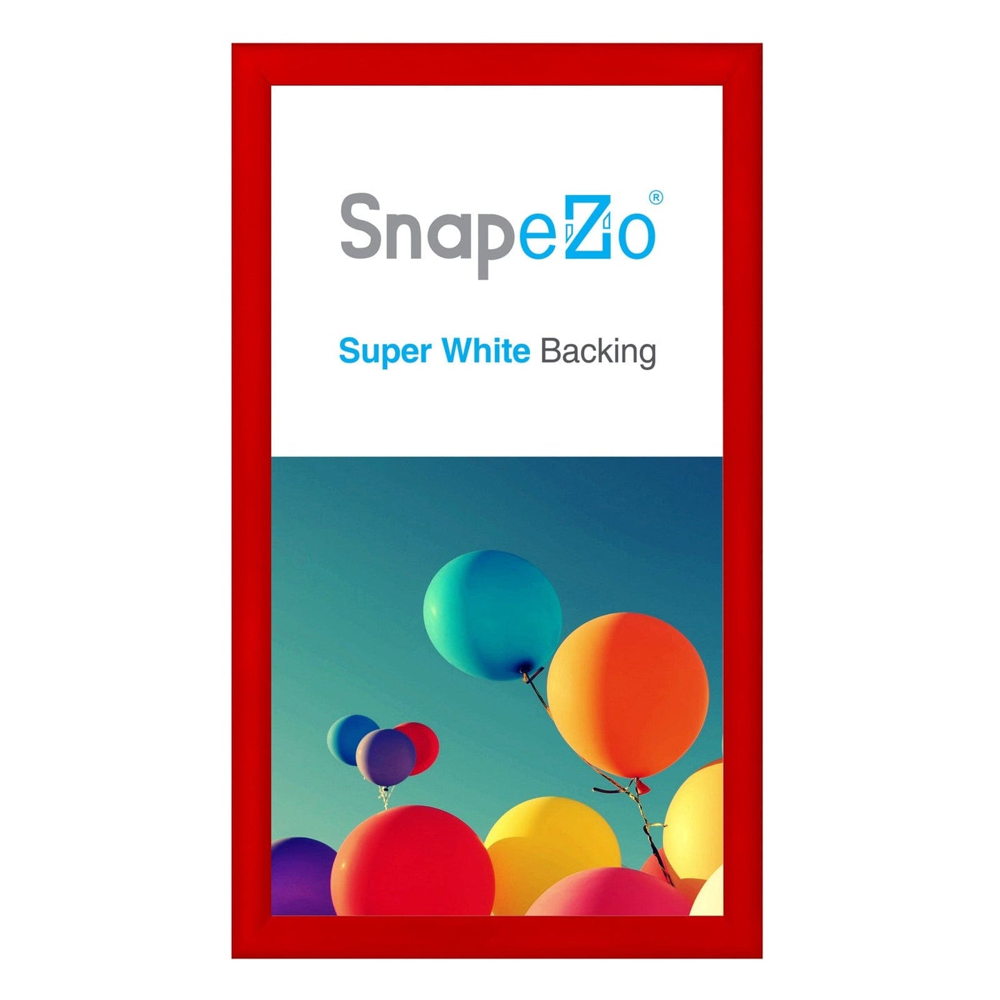 17x30 Red SnapeZo® Snap Frame - 1.2" Profile - Snap Frames Direct