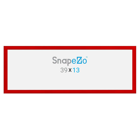 13x39 Red SnapeZo® Snap Frame - 1.2" Profile - Snap Frames Direct