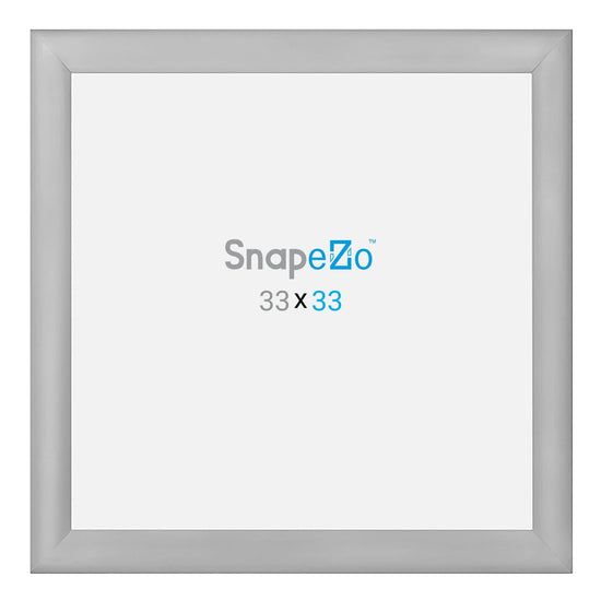 33x33 Silver SnapeZo® Snap Frame - 1.2" Profile - Snap Frames Direct