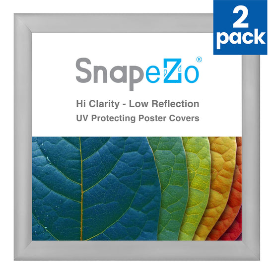 Twin-Pack of 37x37 Silver Snap Frame