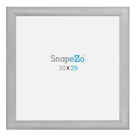 29x30 Silver SnapeZo® Snap Frame - 1.2" Profile - Snap Frames Direct