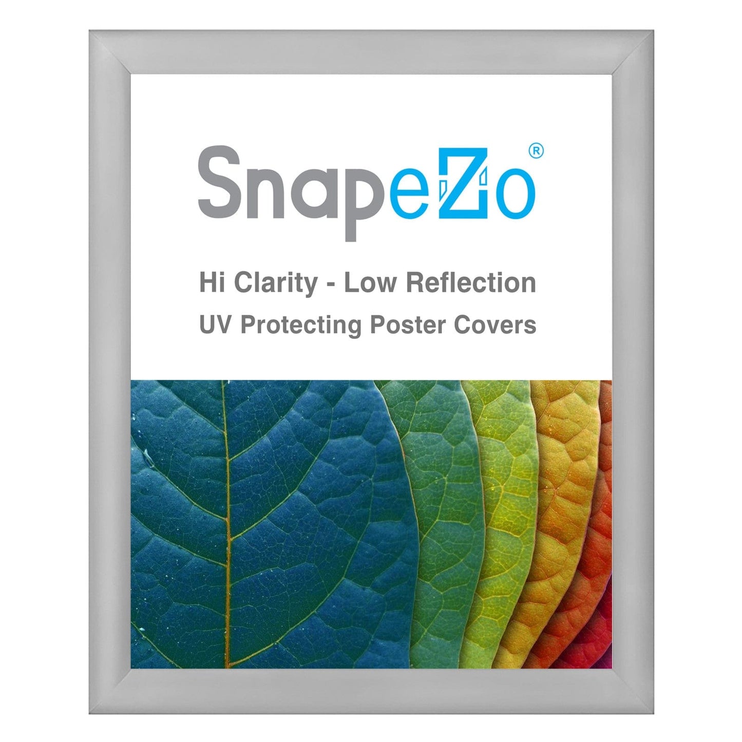 23x27 Silver SnapeZo® Snap Frame - 1.2" Profile - Snap Frames Direct