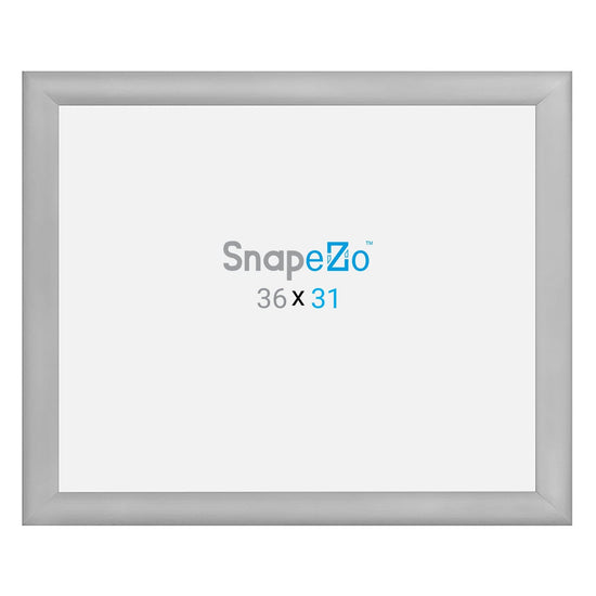 31x36 Silver SnapeZo® Snap Frame - 1.2" Profile - Snap Frames Direct