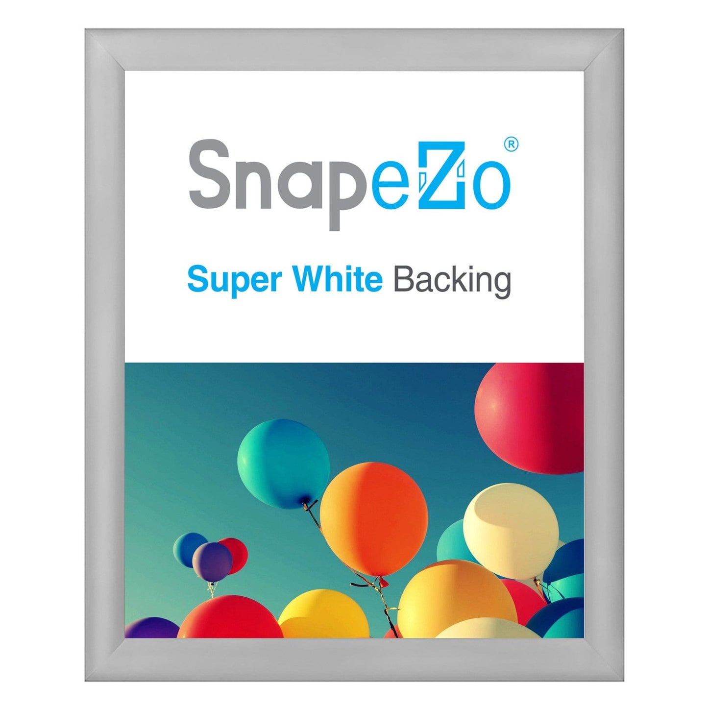 23x27 Silver SnapeZo® Snap Frame - 1.2" Profile - Snap Frames Direct