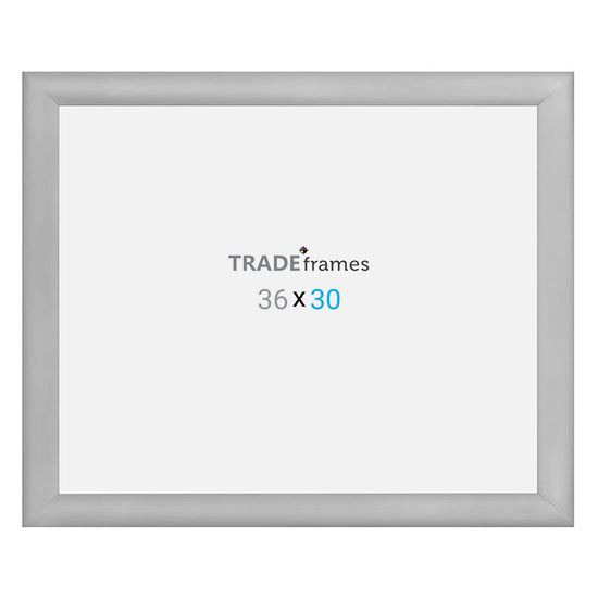 30x36  TRADEframe Silver Snap Frame 30x36 - 1.2 inch profile - Snap Frames Direct