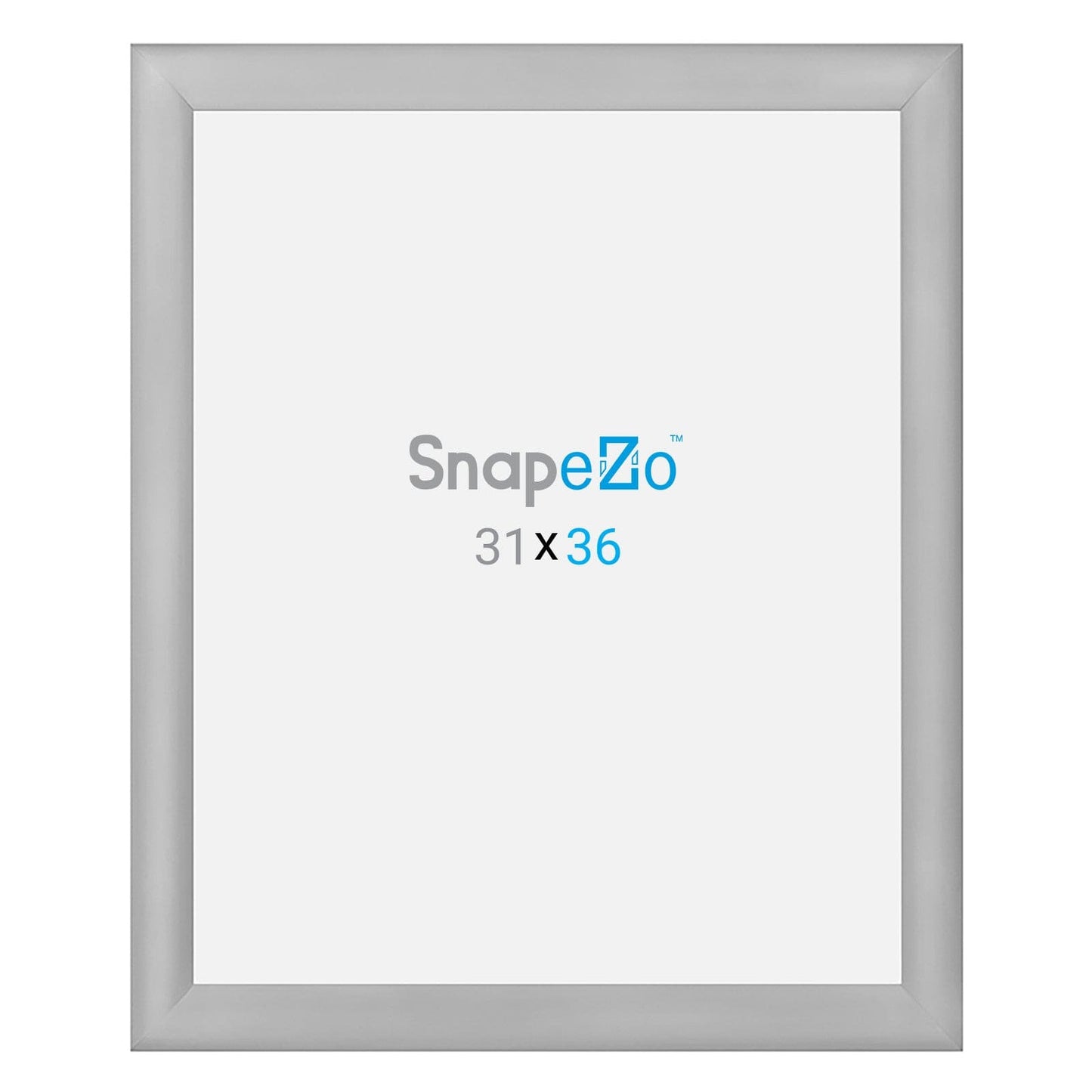 31x36 Silver SnapeZo® Snap Frame - 1.2" Profile - Snap Frames Direct